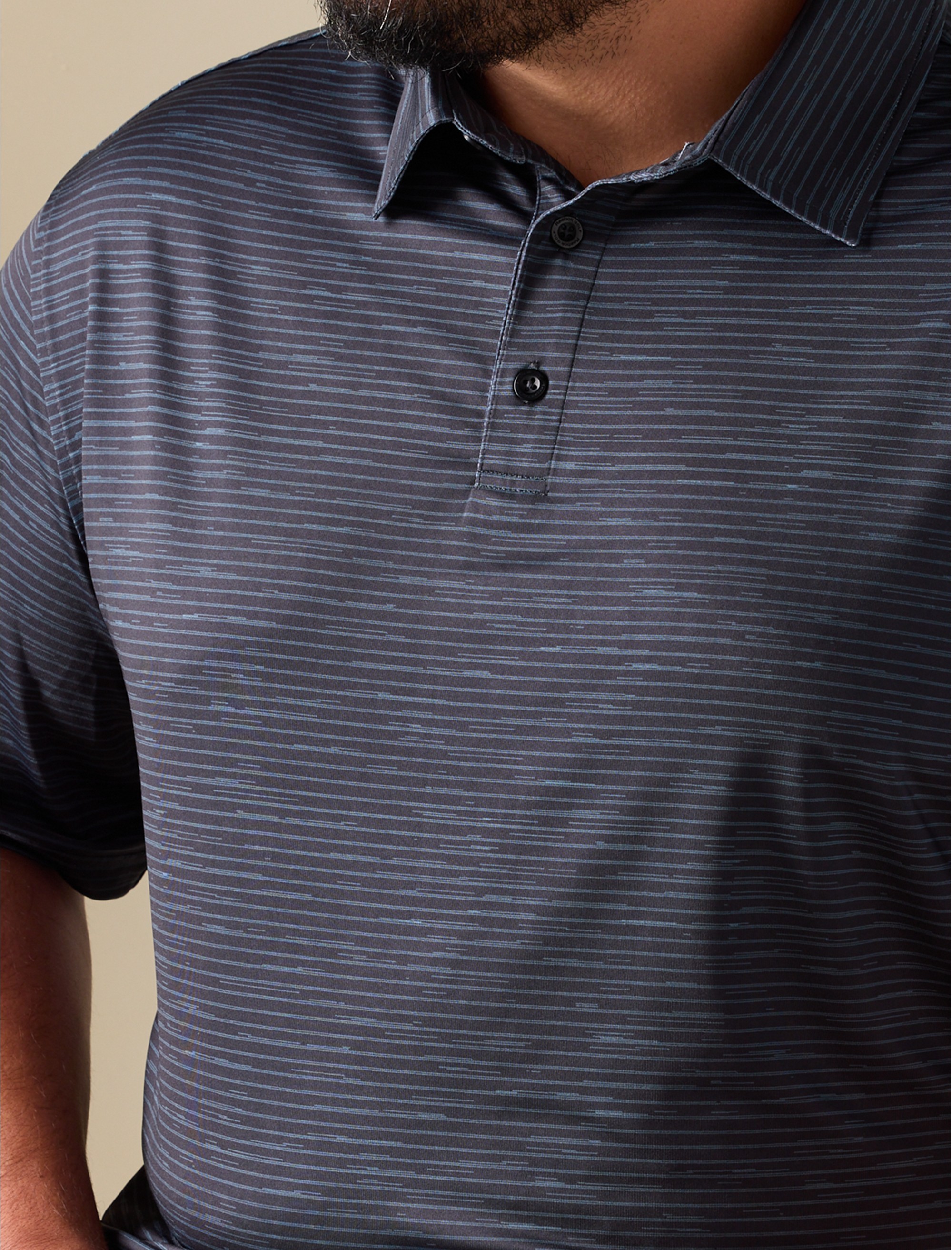 Performance Striped Polo Shirt - thumbnail 3