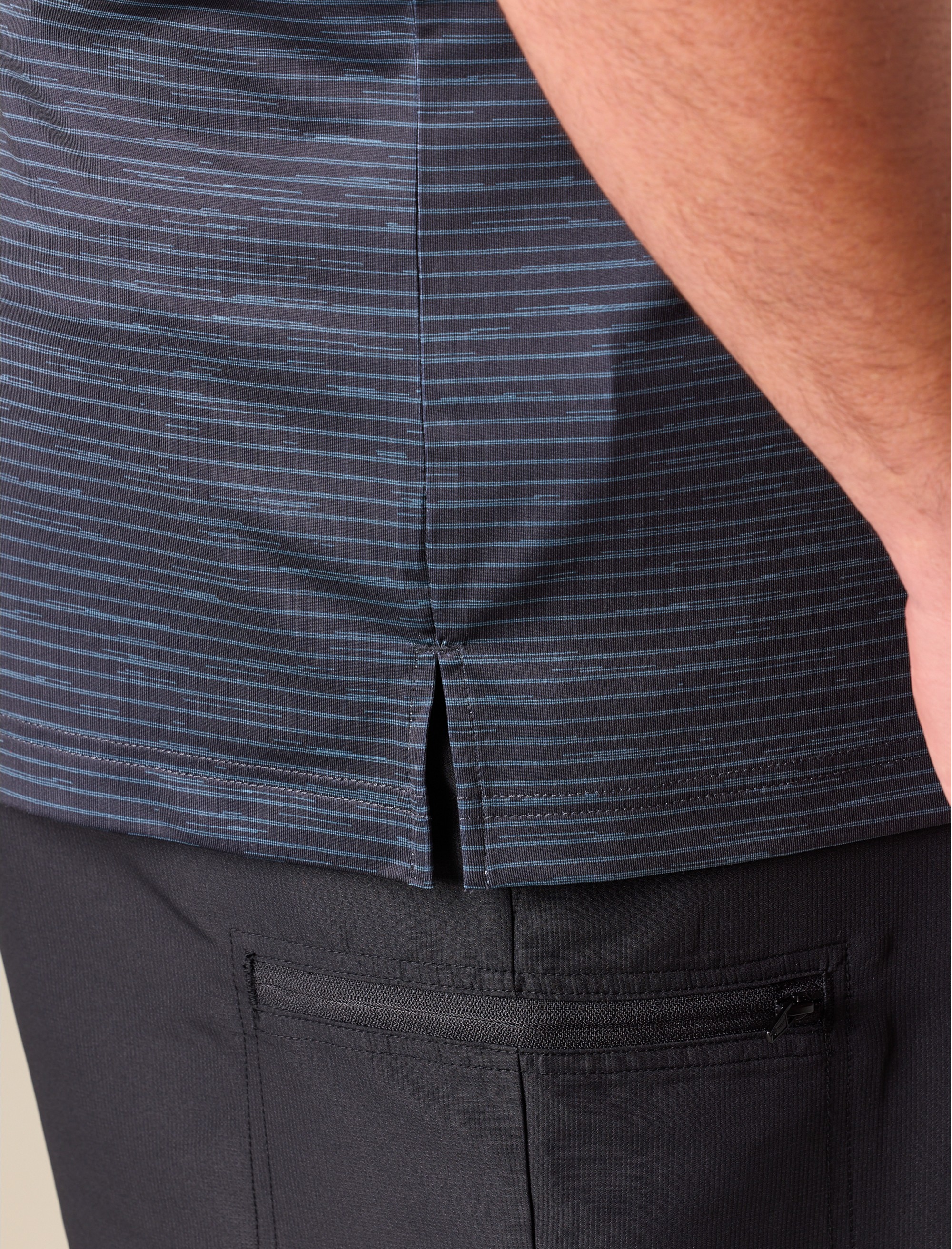 Performance Striped Polo Shirt - thumbnail 4