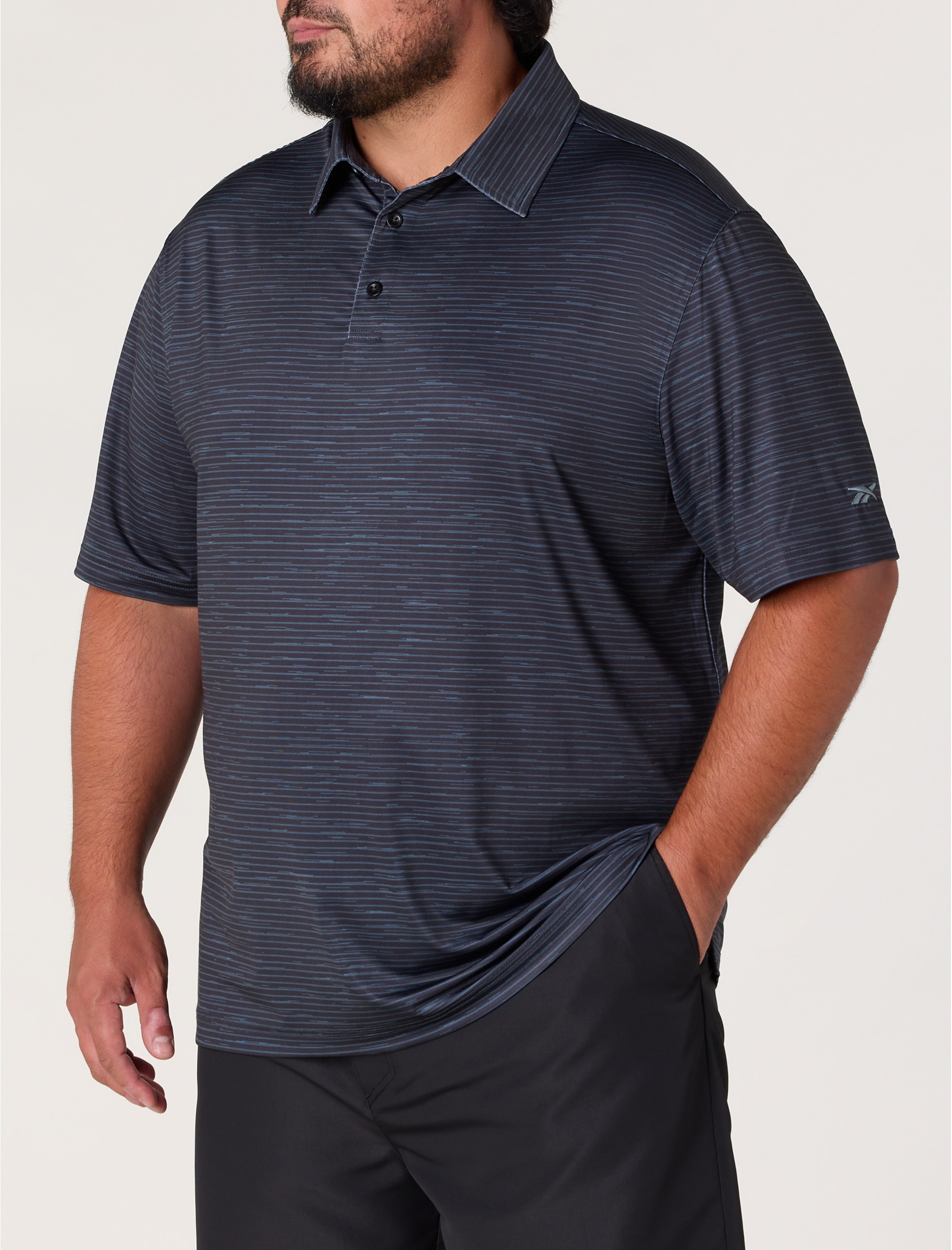 Performance Striped Polo Shirt