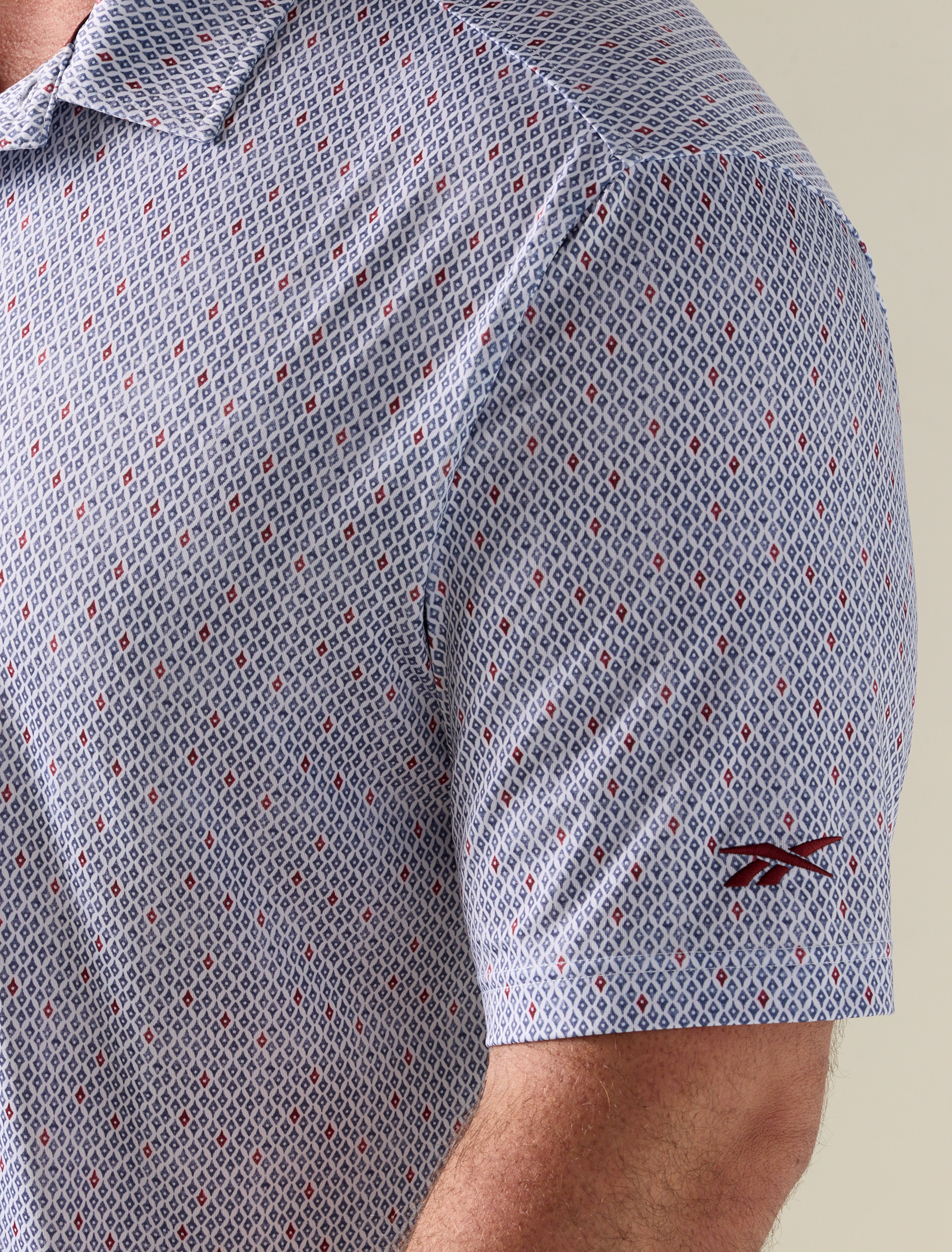 Contrast Shark-Tooth Polo Shirt