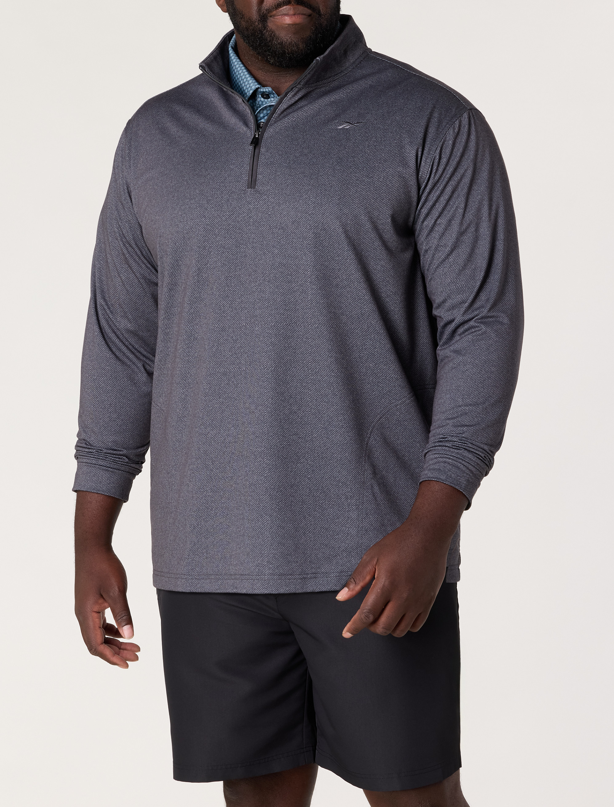 Textured 1/4-Zip Pullover