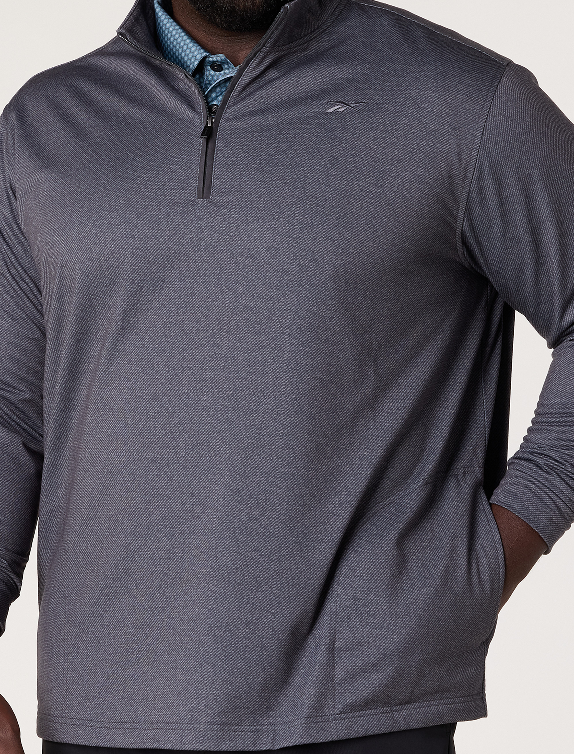 Textured 1/4-Zip Pullover