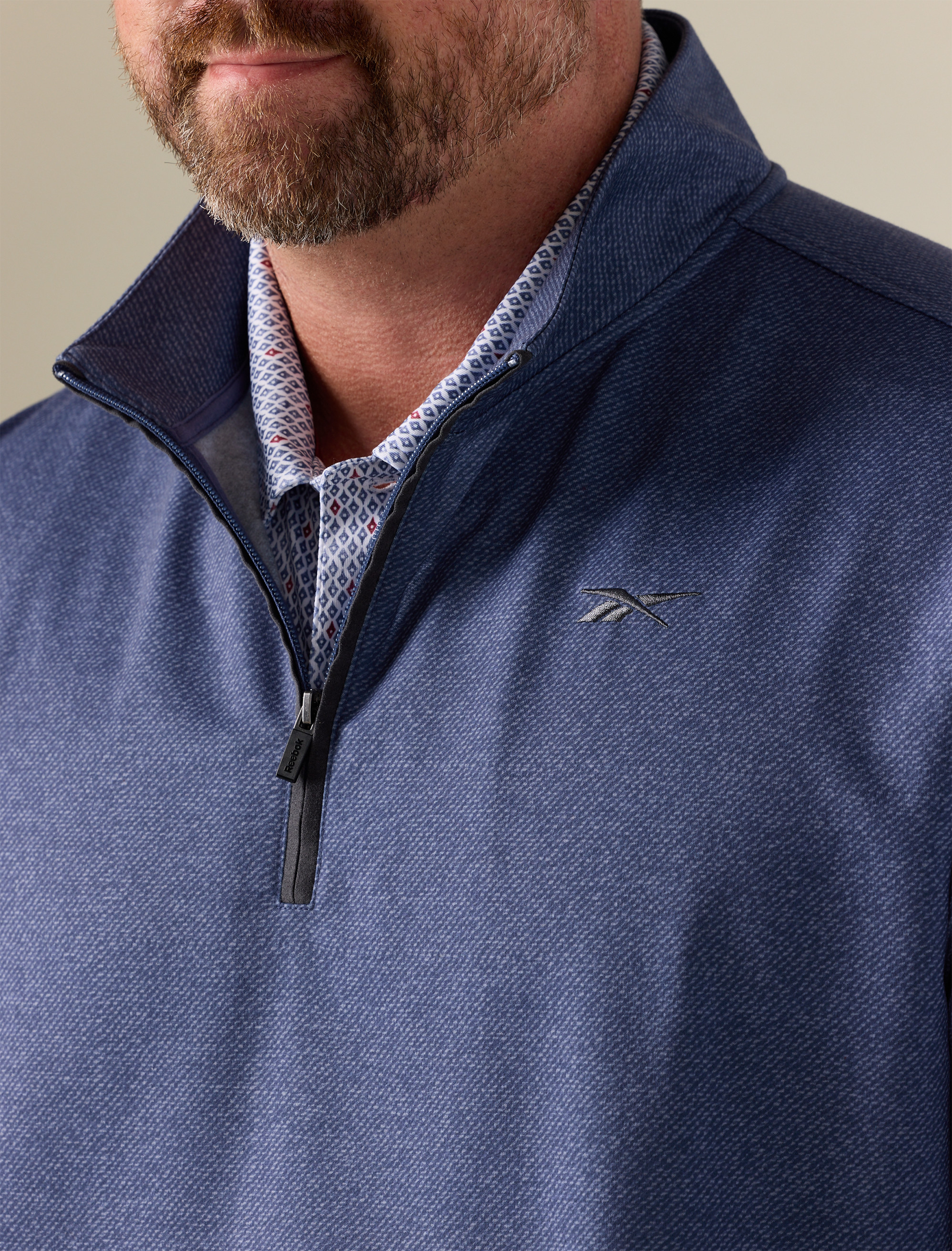 Textured 1/4-Zip Pullover