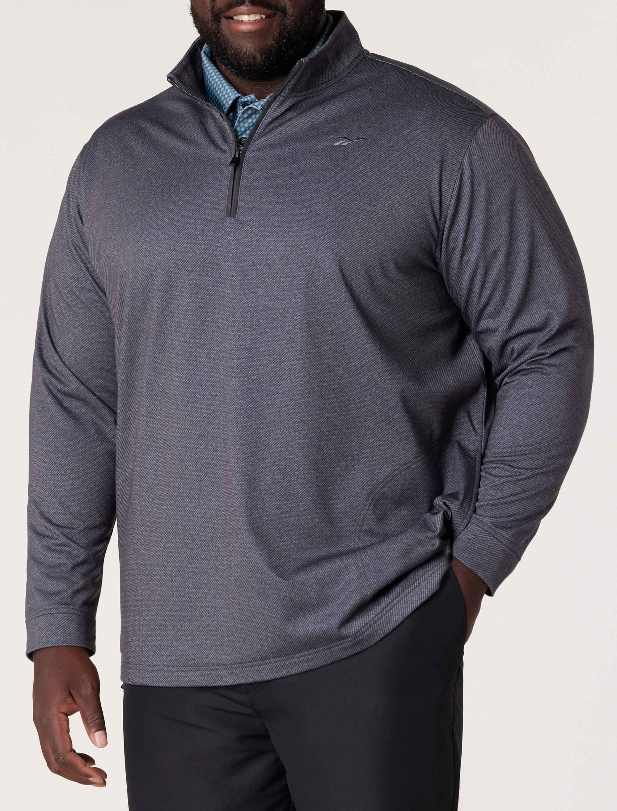 Textured 1/4-Zip Pullover