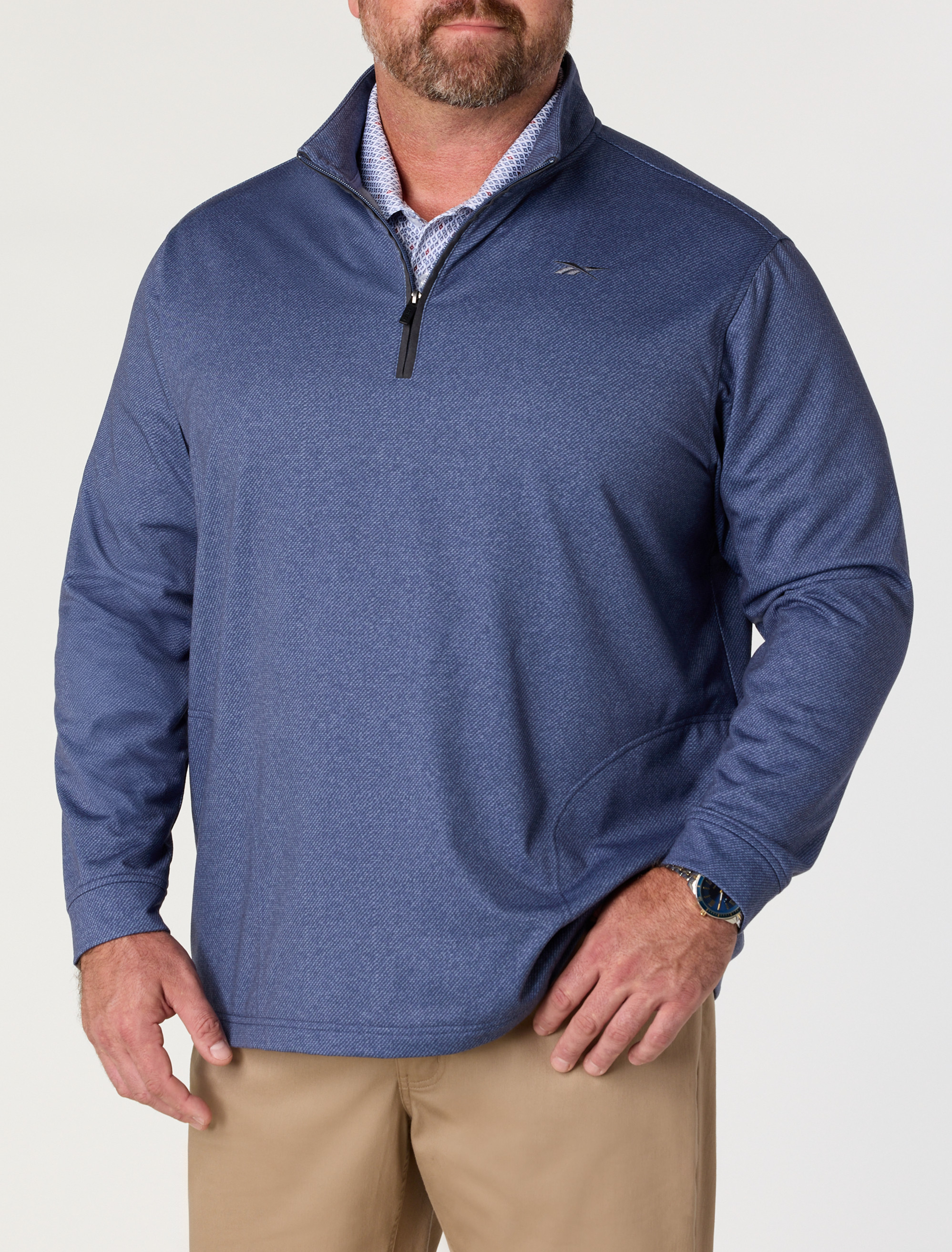 Textured 1/4-Zip Pullover