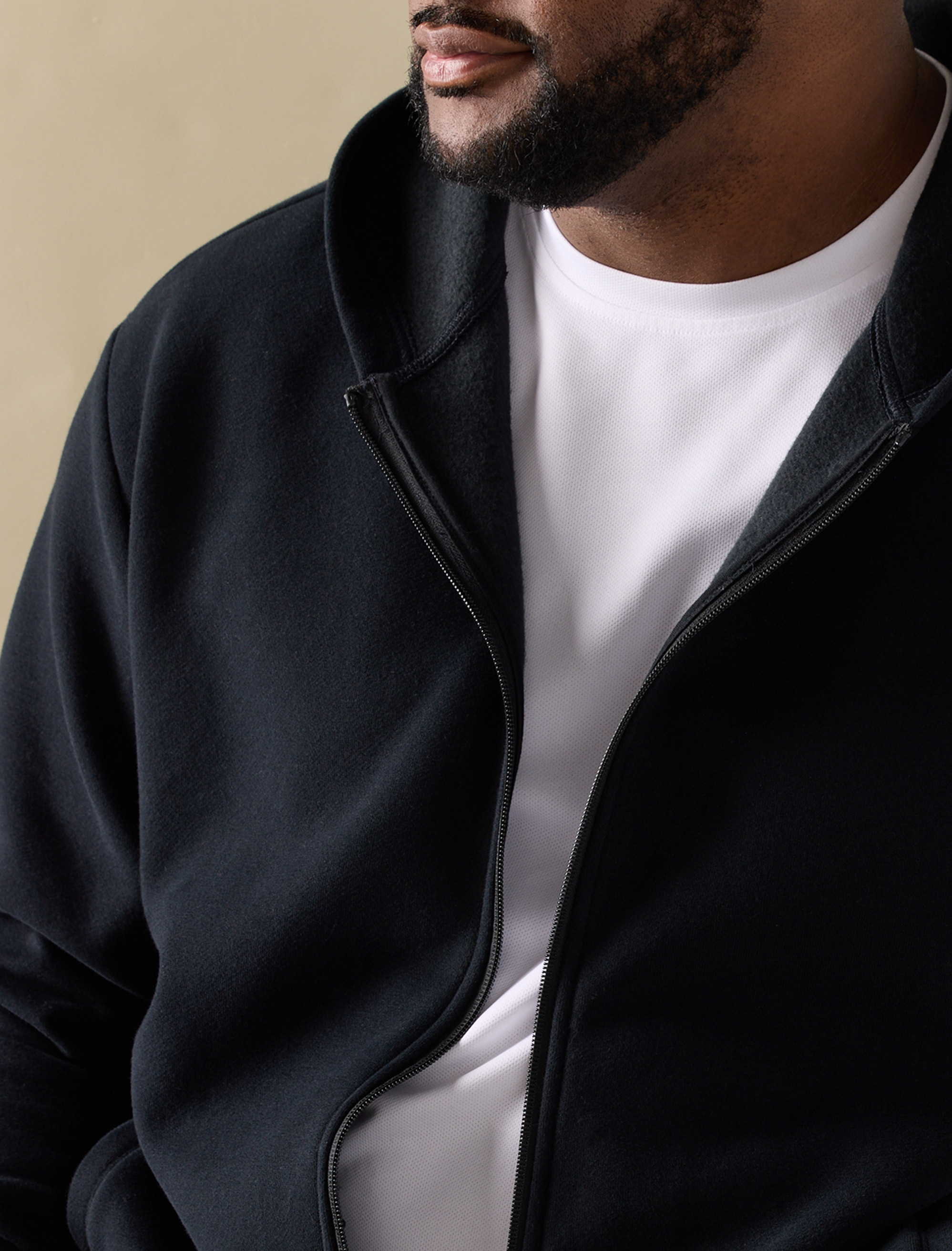 Lux Offday Front-Zip Hoodie