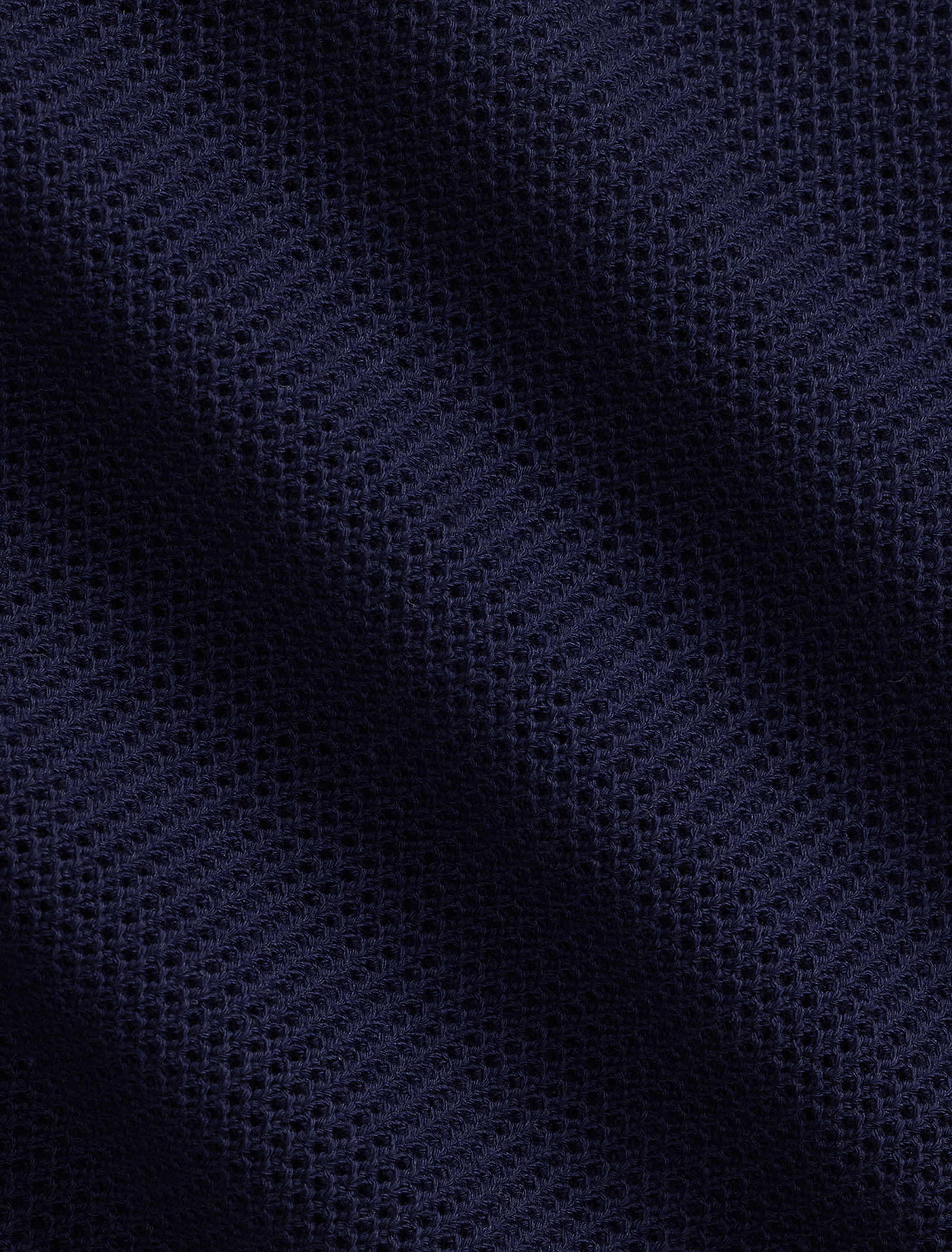 Pointelle Button-Down Polo Shirt