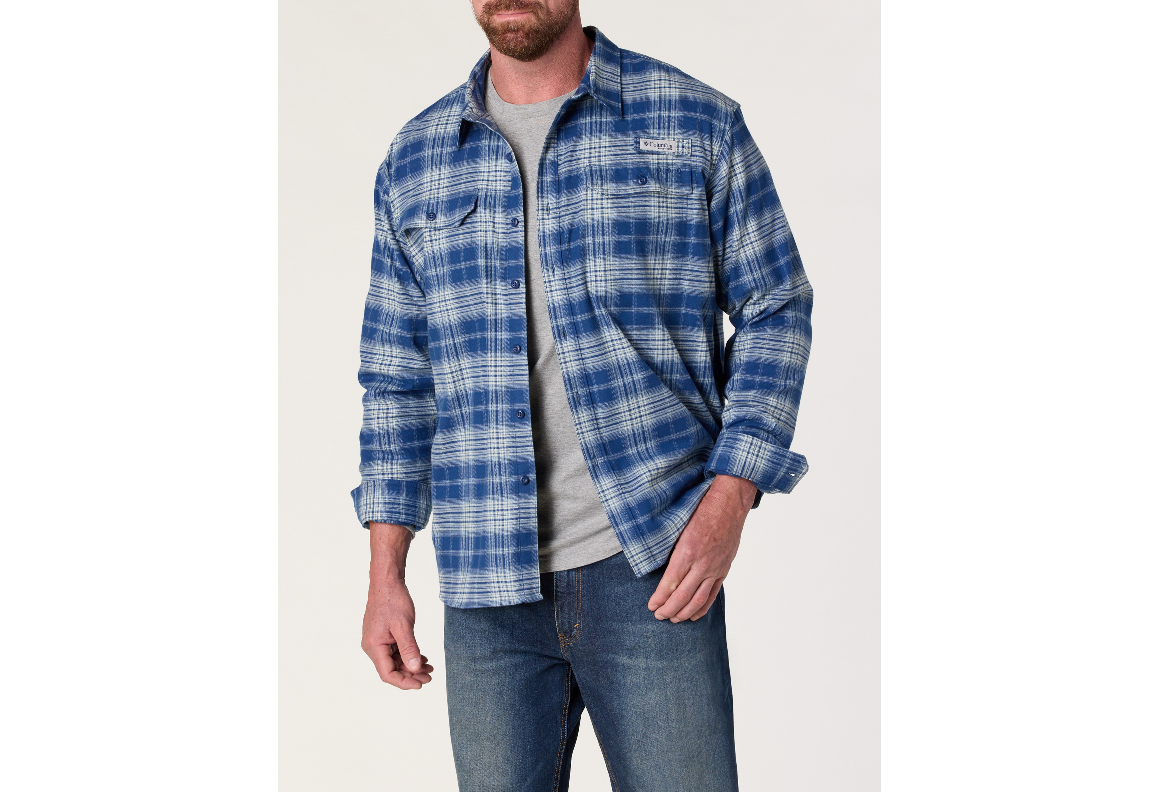PFG Topwater Tech Flannel Sport Shirt