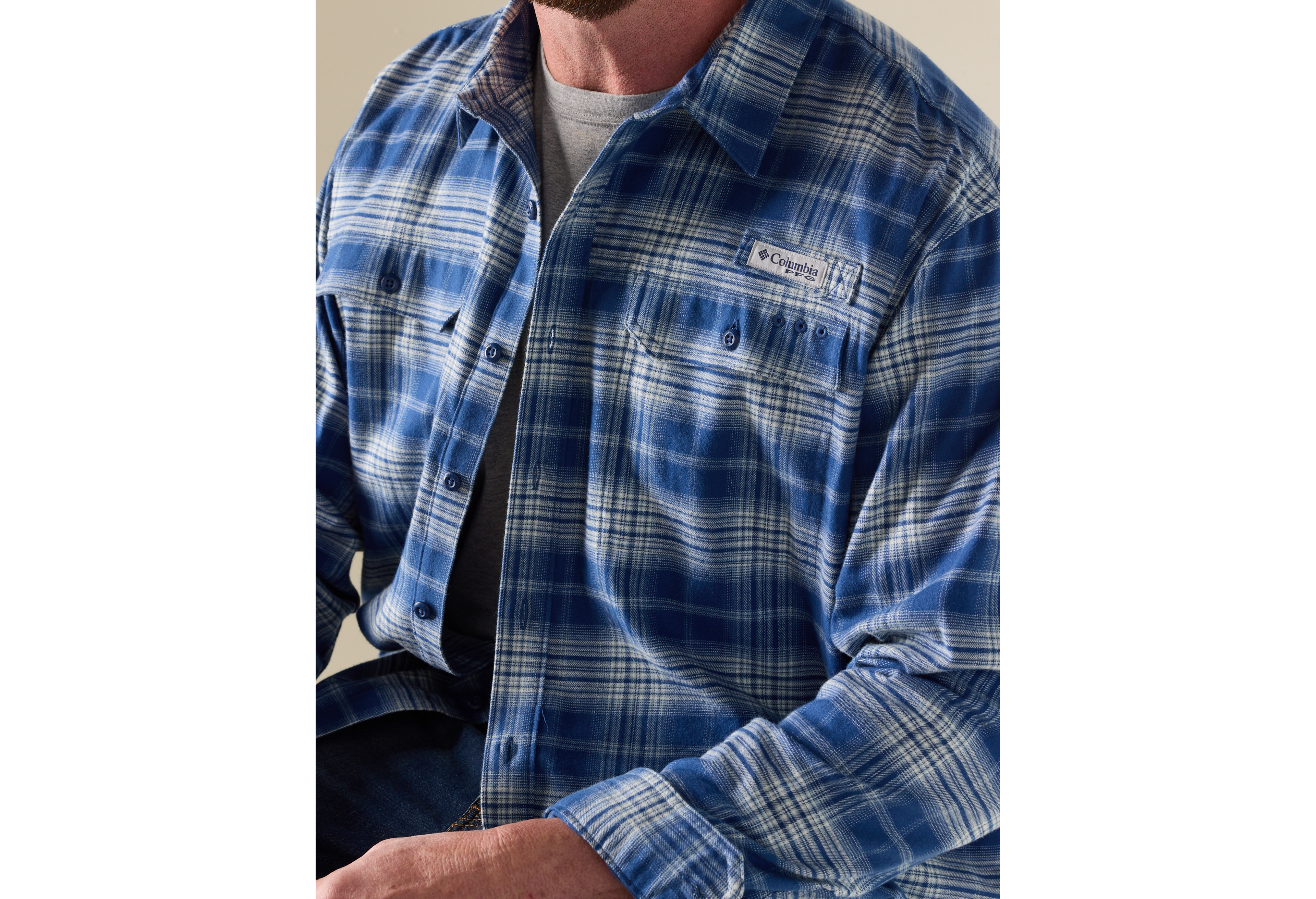 PFG Topwater Tech Flannel Sport Shirt