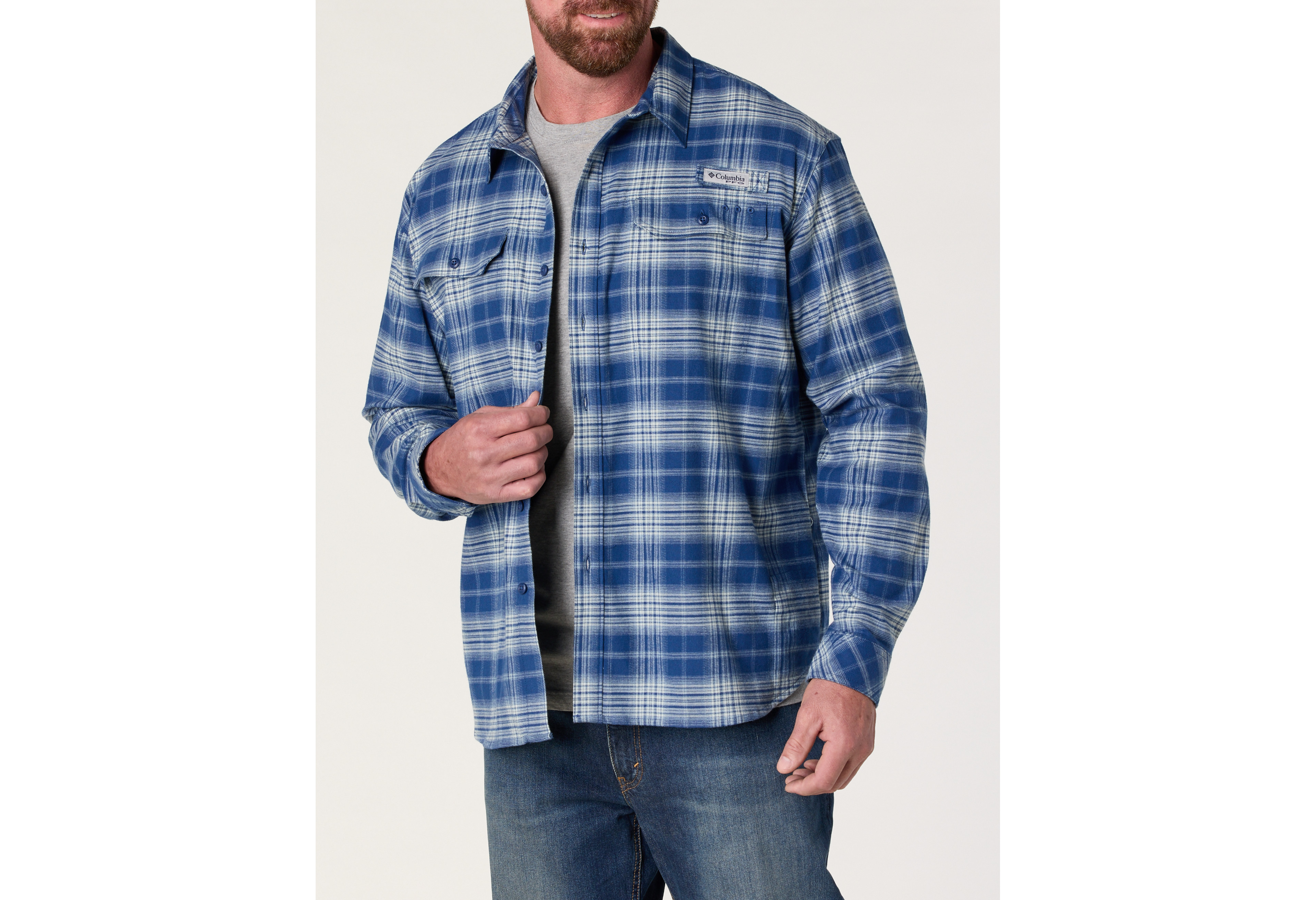 PFG Topwater Tech Flannel Sport Shirt