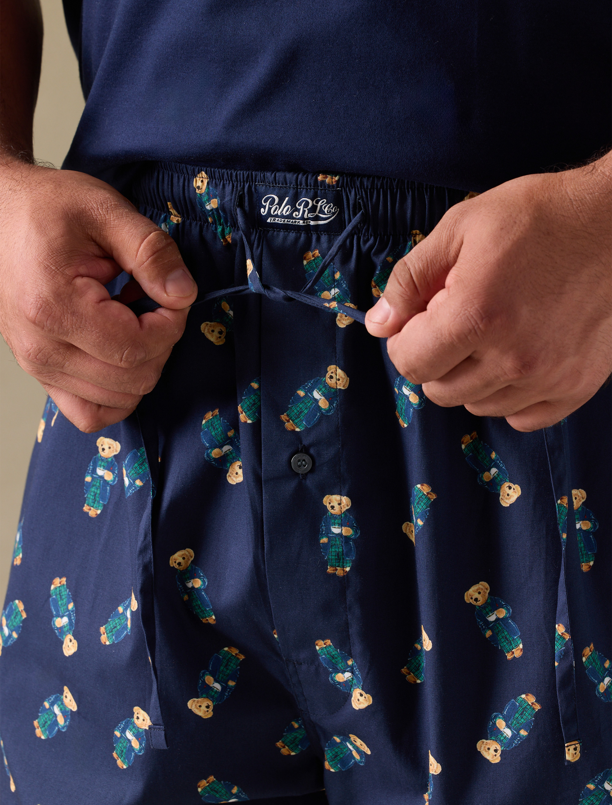 Printed Bear Lounge Pants