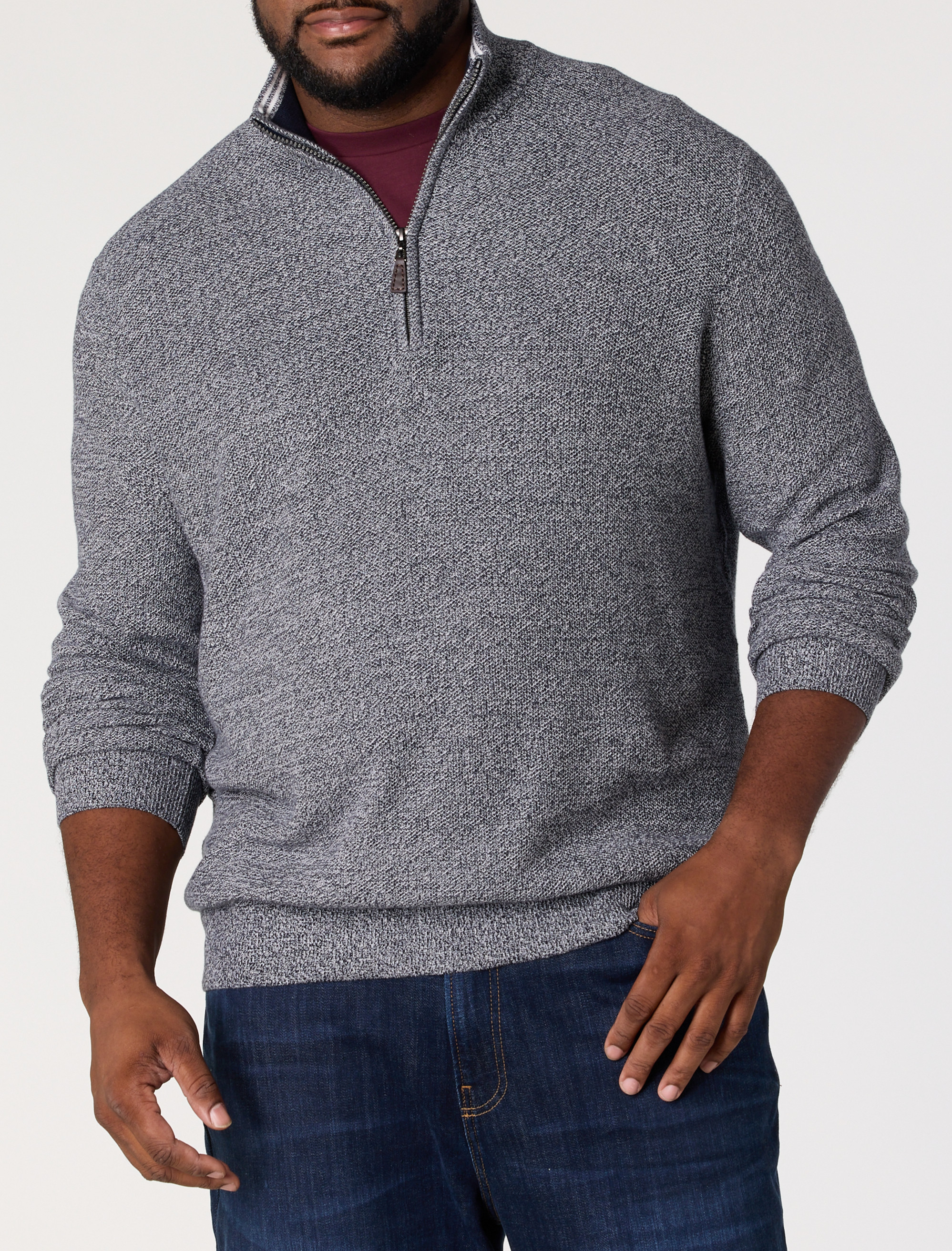 Marled 1/4-Zip Pullover