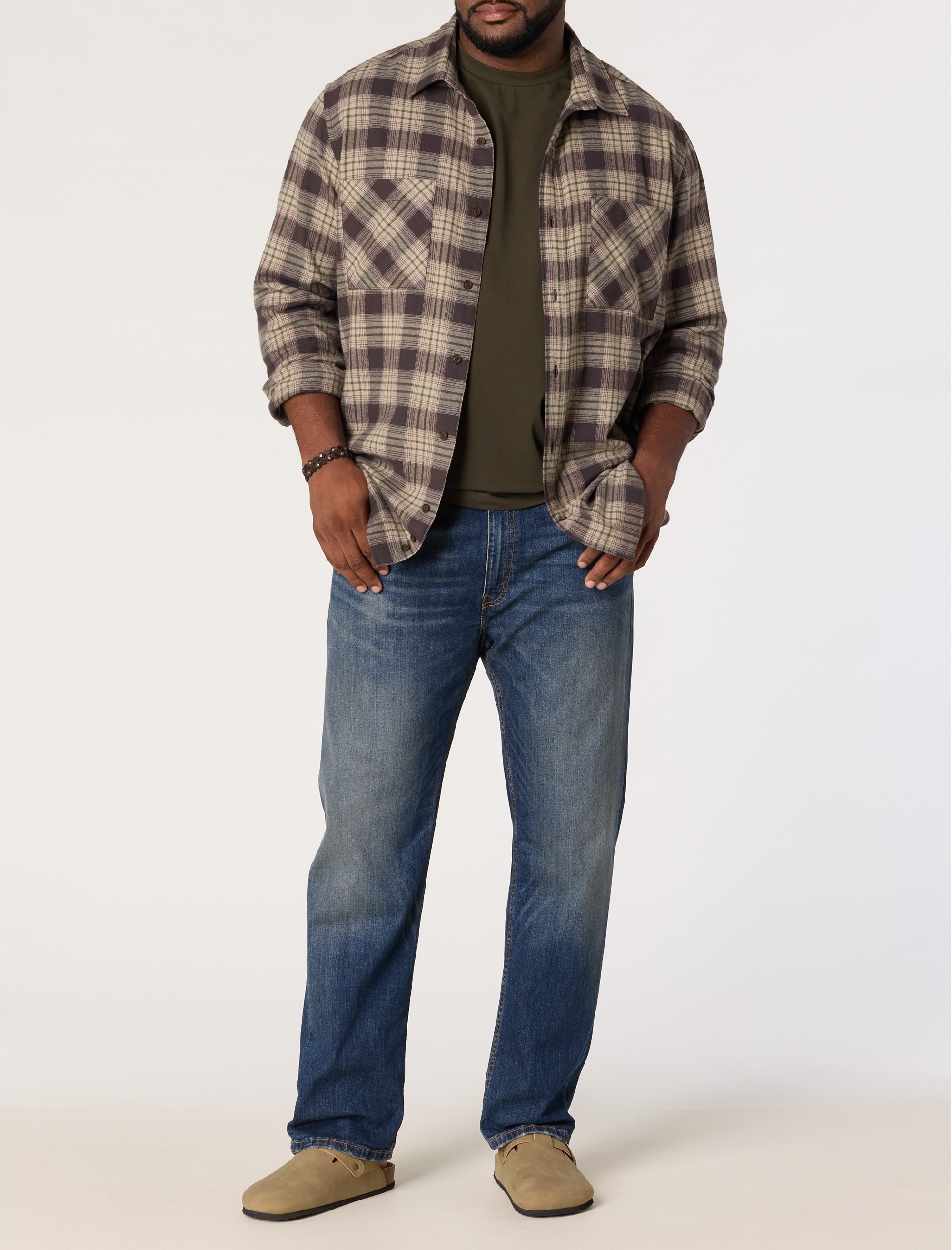 Plaid Flannel Sport Shirt - thumbnail 2