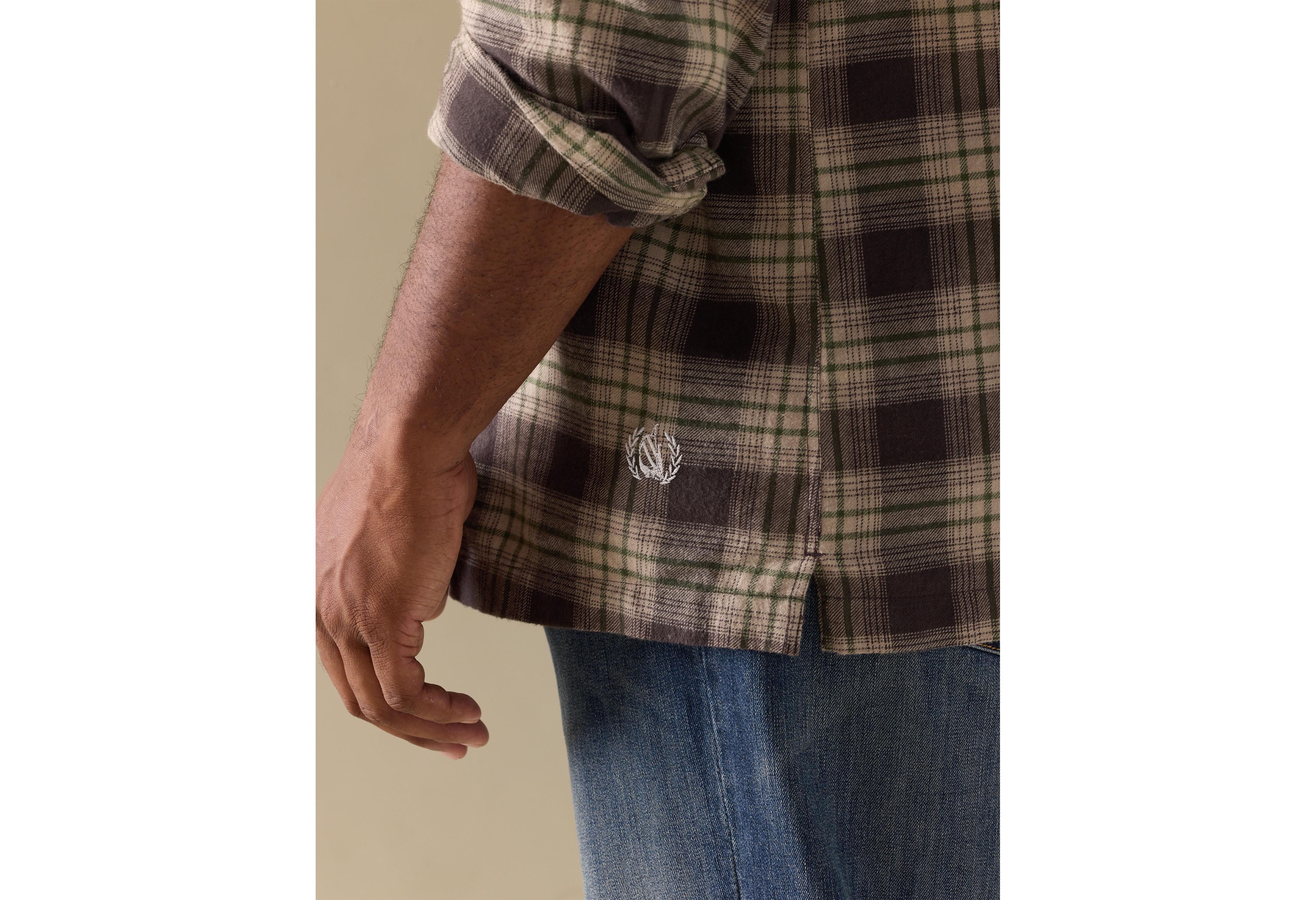 Plaid Flannel Sport Shirt