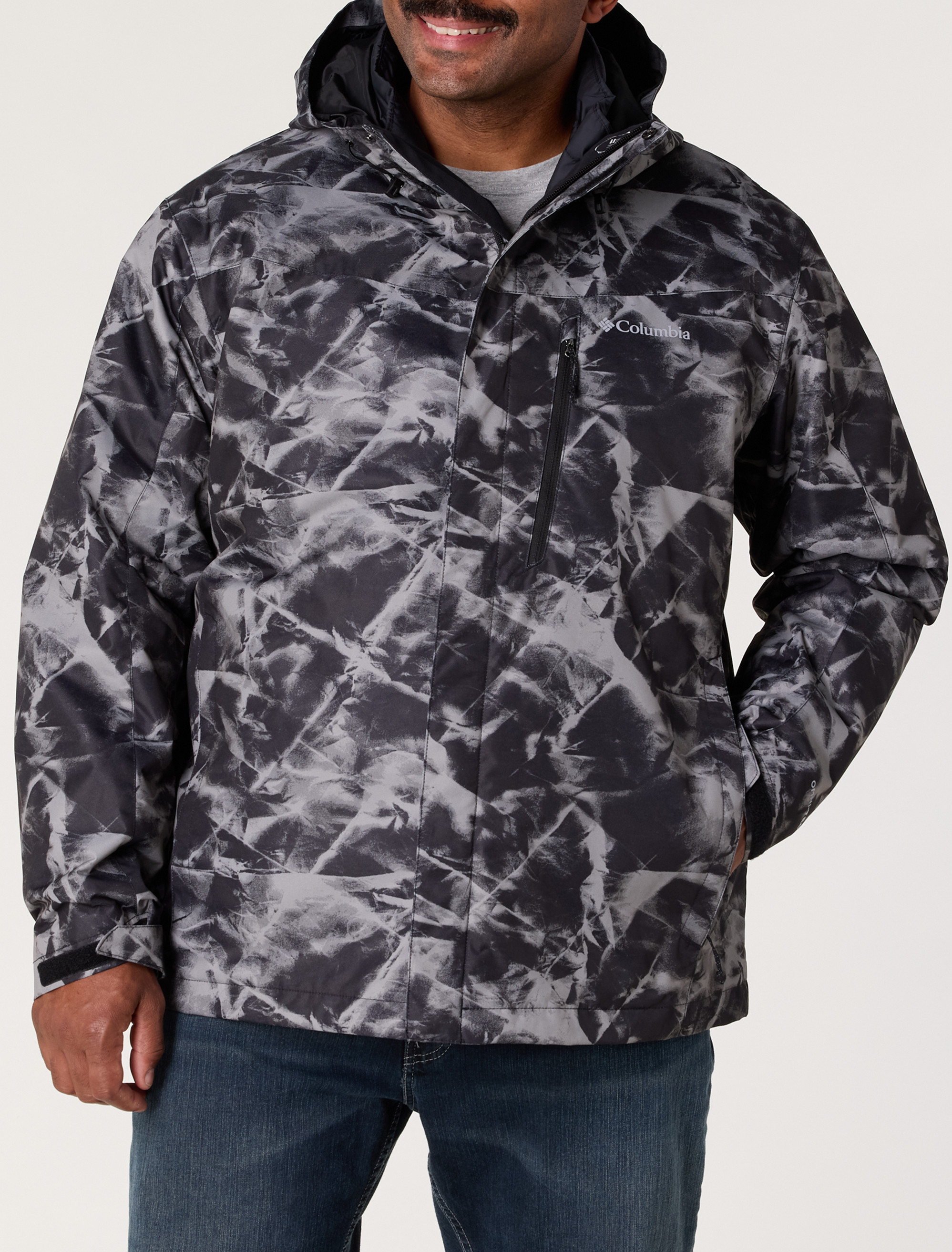 Big & Tall Men's Whirlibird Interchange Jacket - Black - Size 6XL