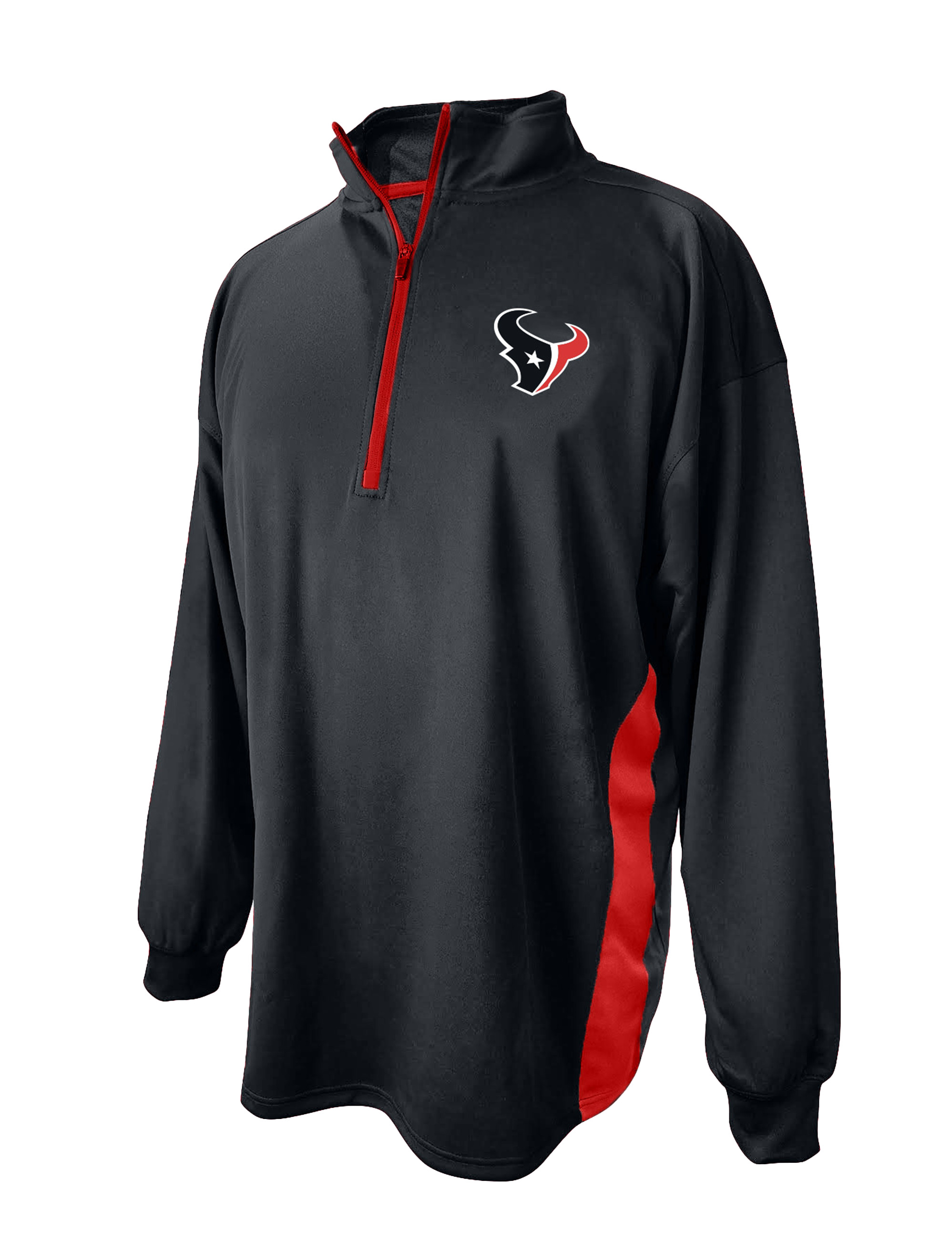 Texans 1/4- Zip Colorblocked Pullover