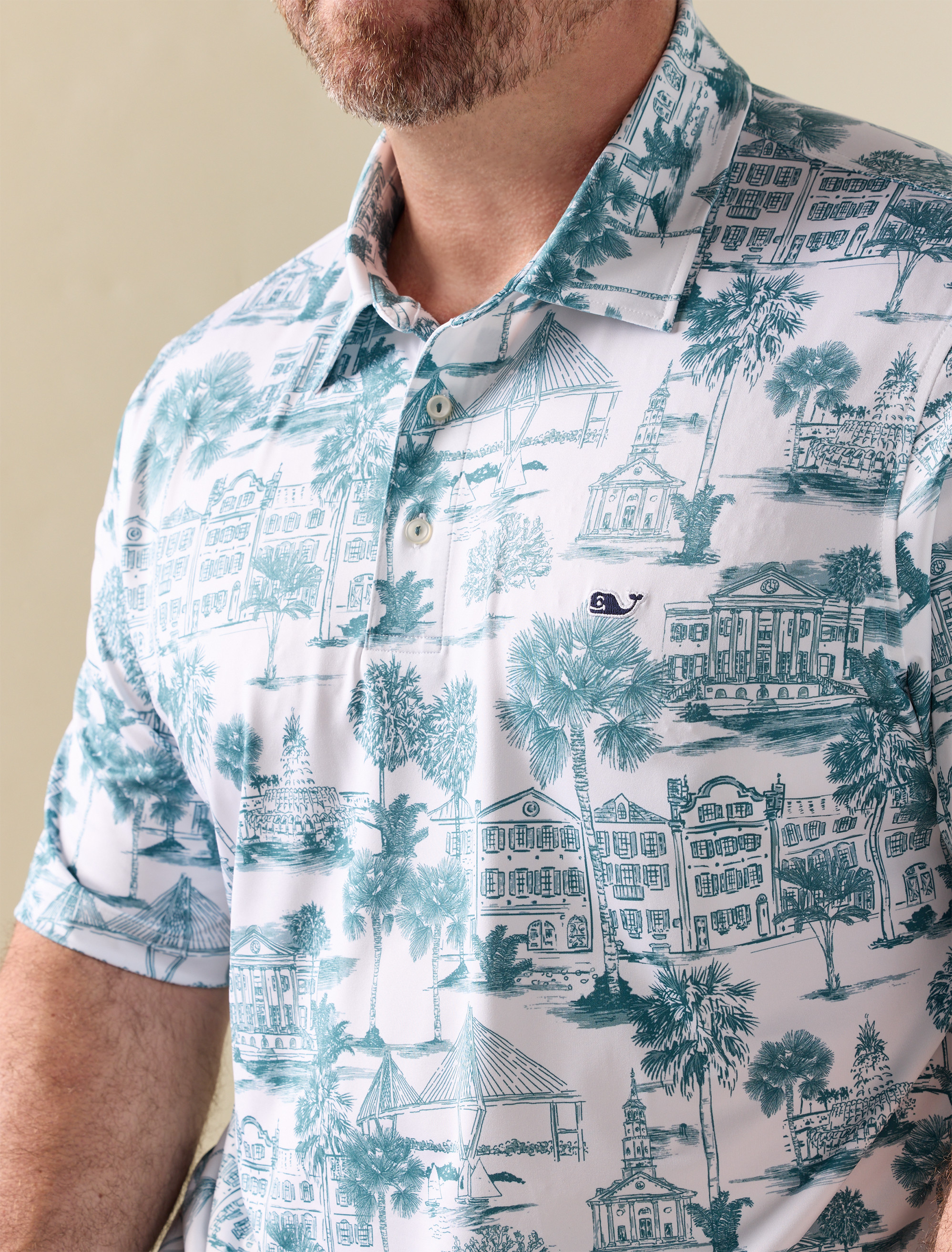 Printed Sankaty Performance Polo Shirt