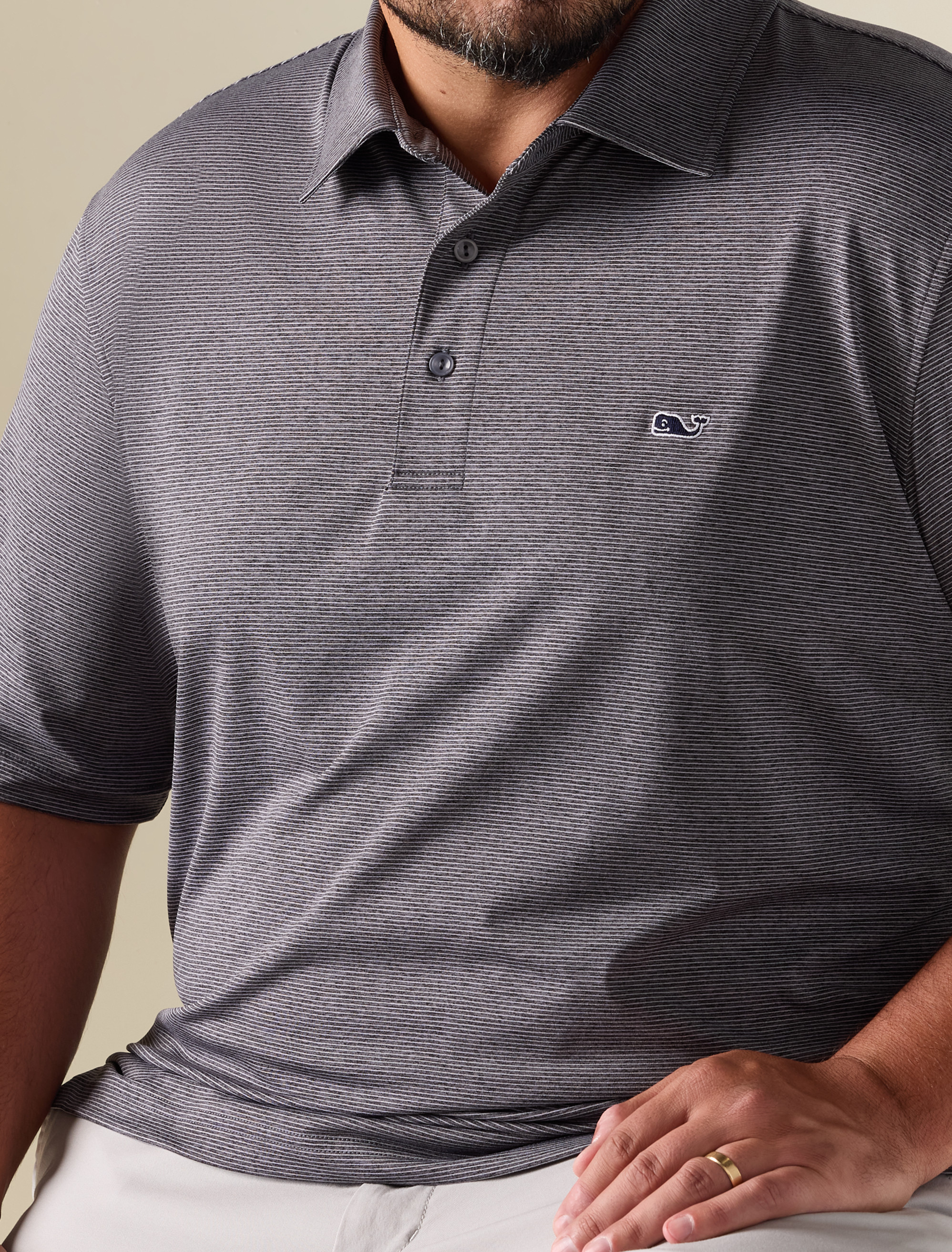 St. Jean Striped Sankaty Polo Shirt