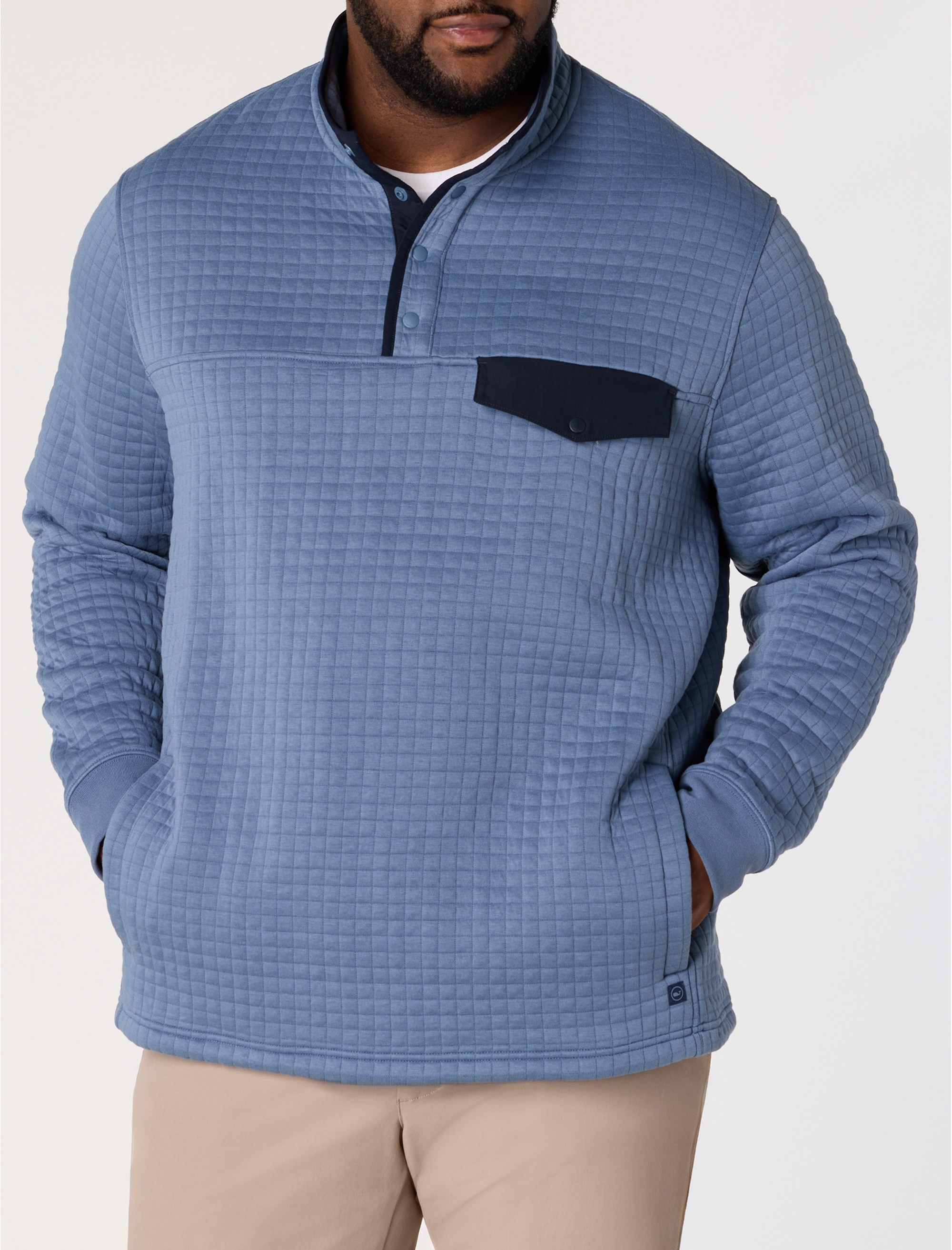 Quilted Navigator 1/4-Snap Pullover - thumbnail 2