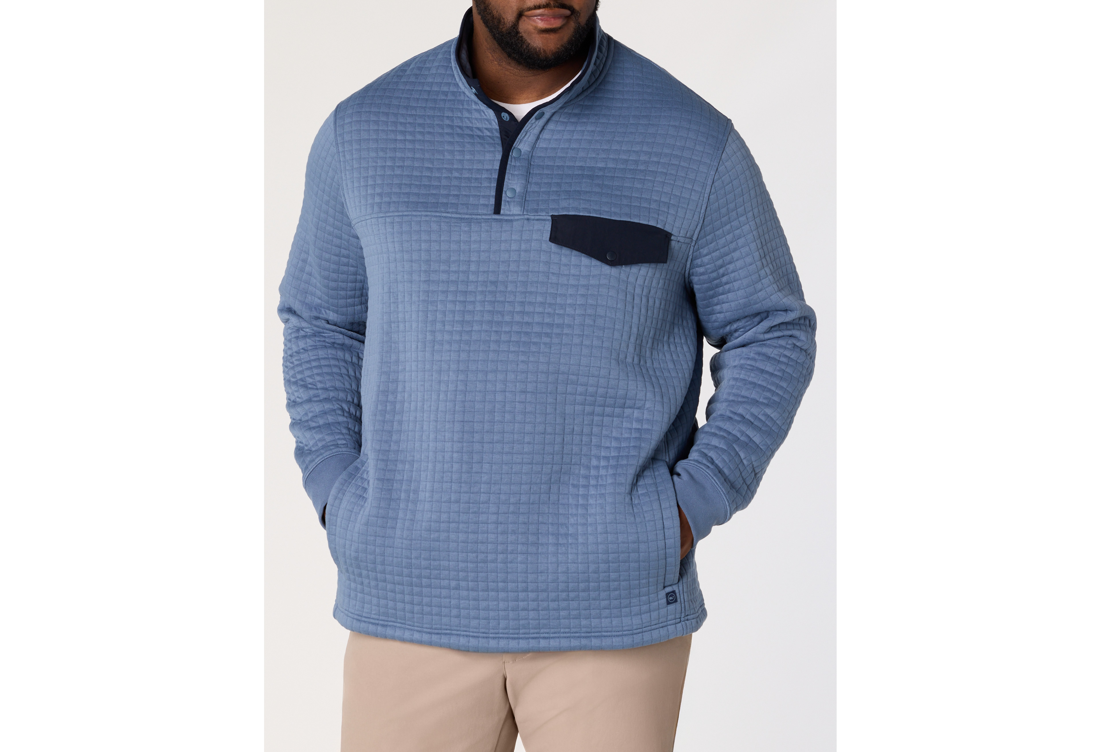 Quilted Navigator 1/4-Snap Pullover
