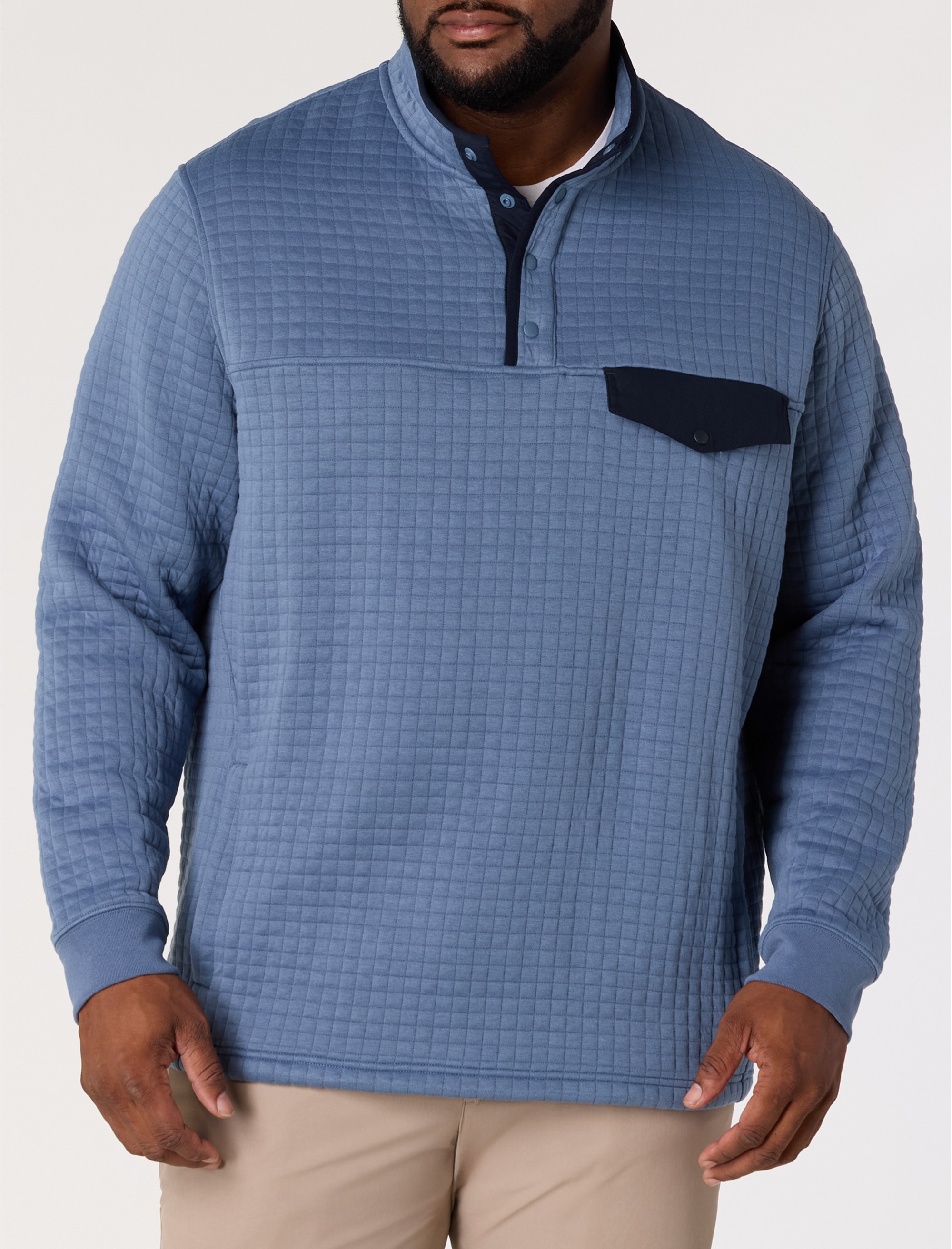 Quilted Navigator 1/4-Snap Pullover