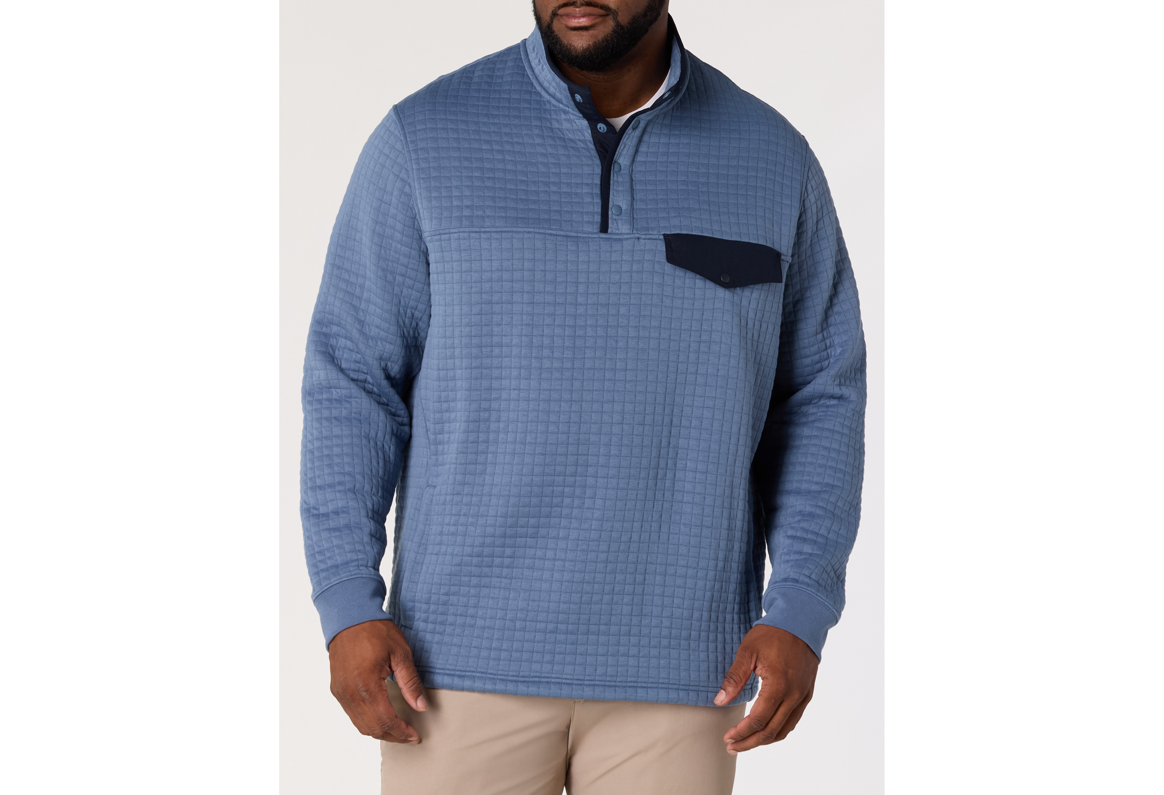 Quilted Navigator 1/4-Snap Pullover