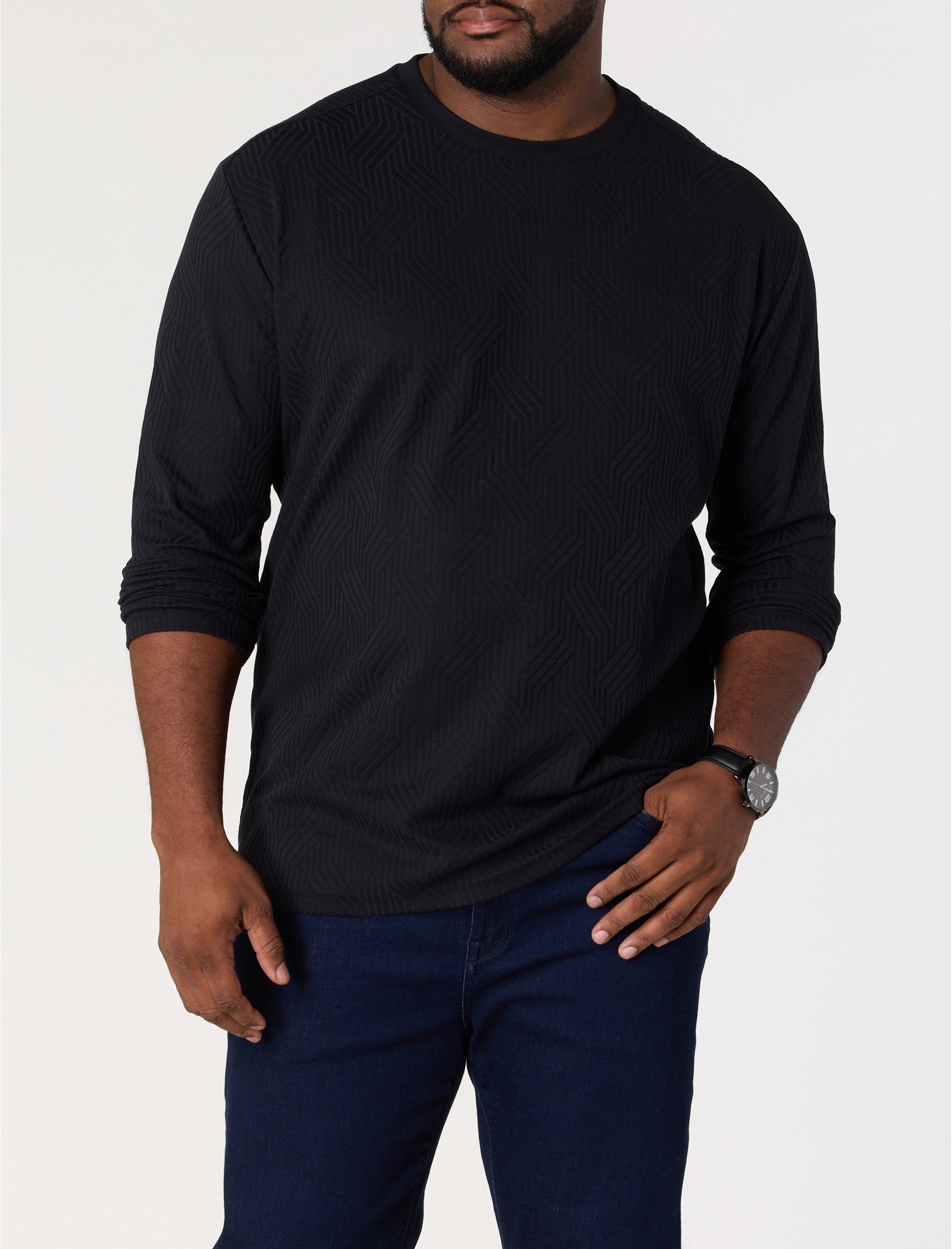 Anderson Jacquard Long-Sleeve T-Shirt - thumbnail 2