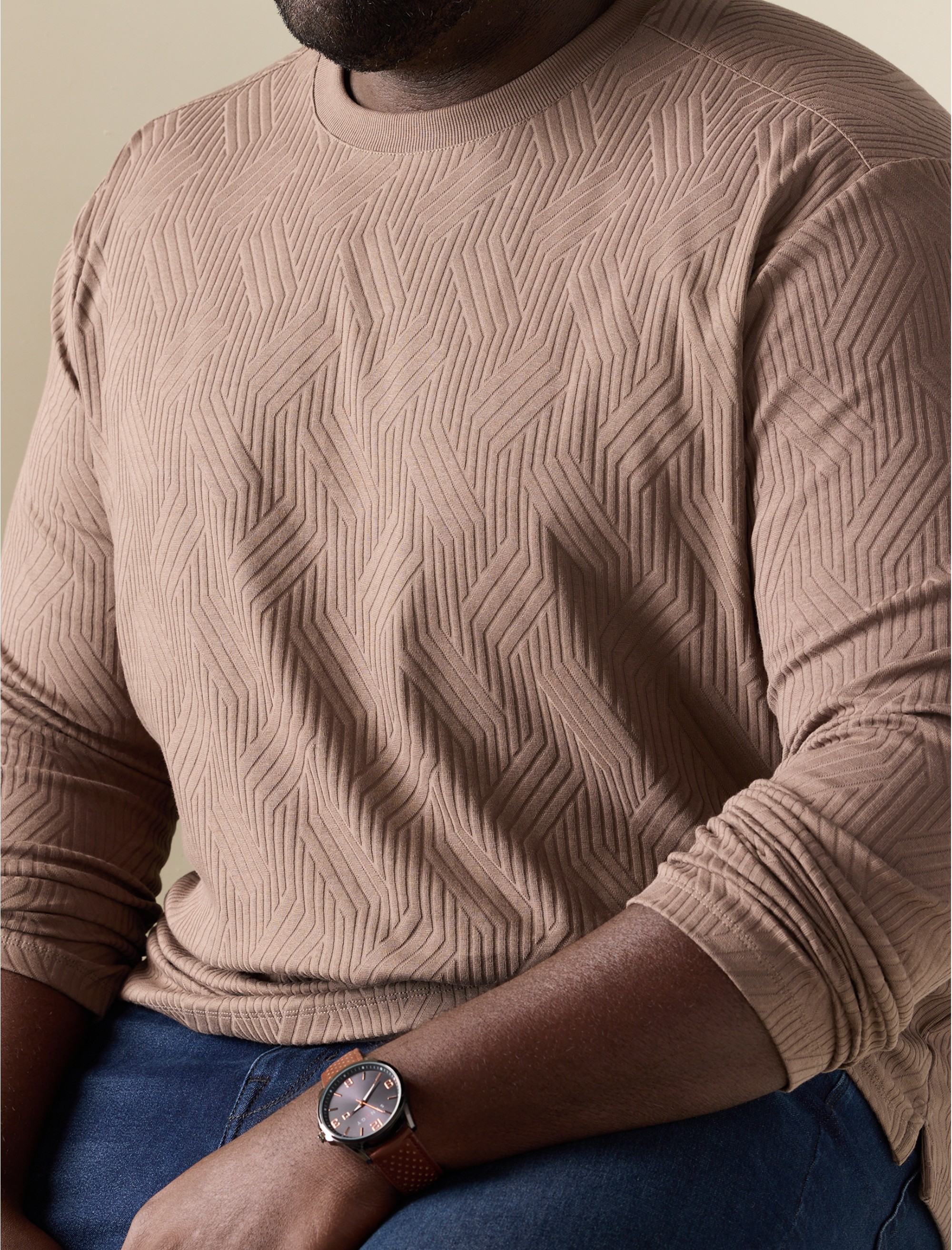 Anderson Jacquard Long-Sleeve T-Shirt - thumbnail 6