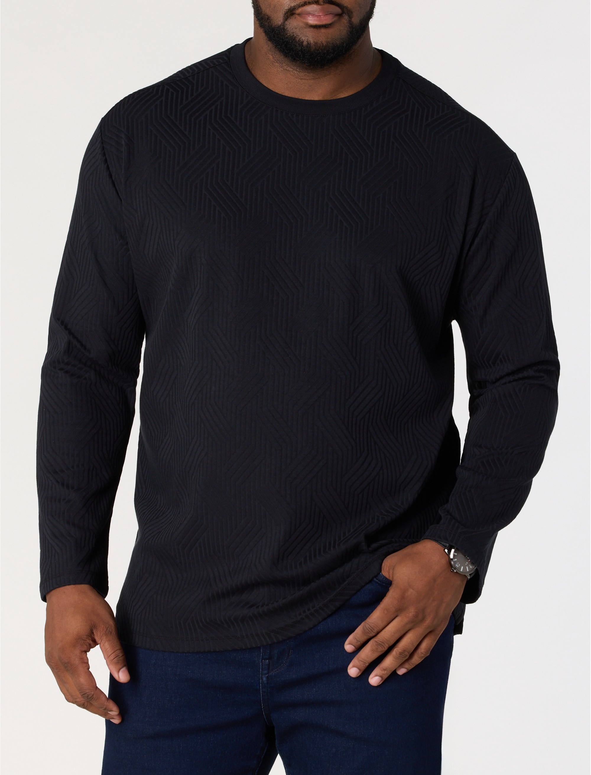 Anderson Jacquard Long-Sleeve T-Shirt