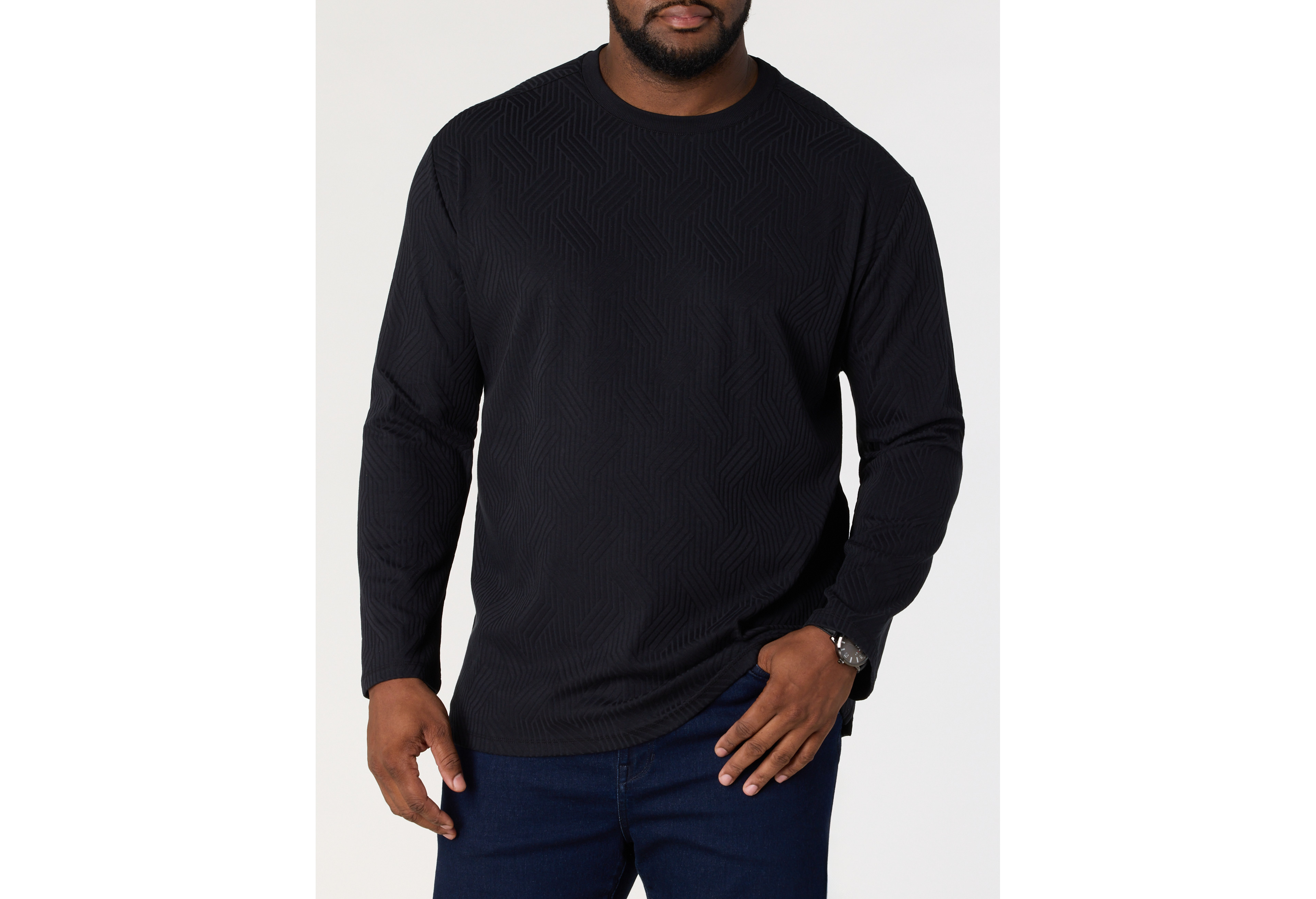 Anderson Jacquard Long-Sleeve T-Shirt