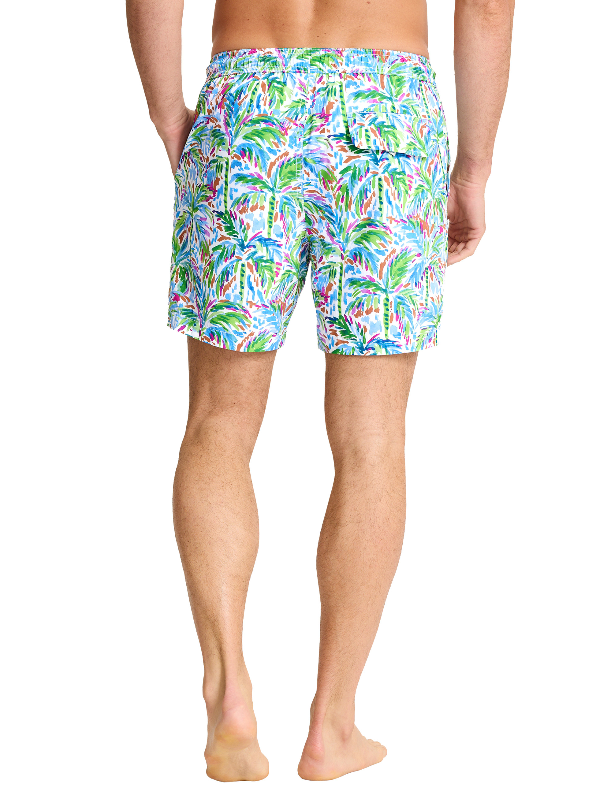 Poolside Palms Swim Trunks