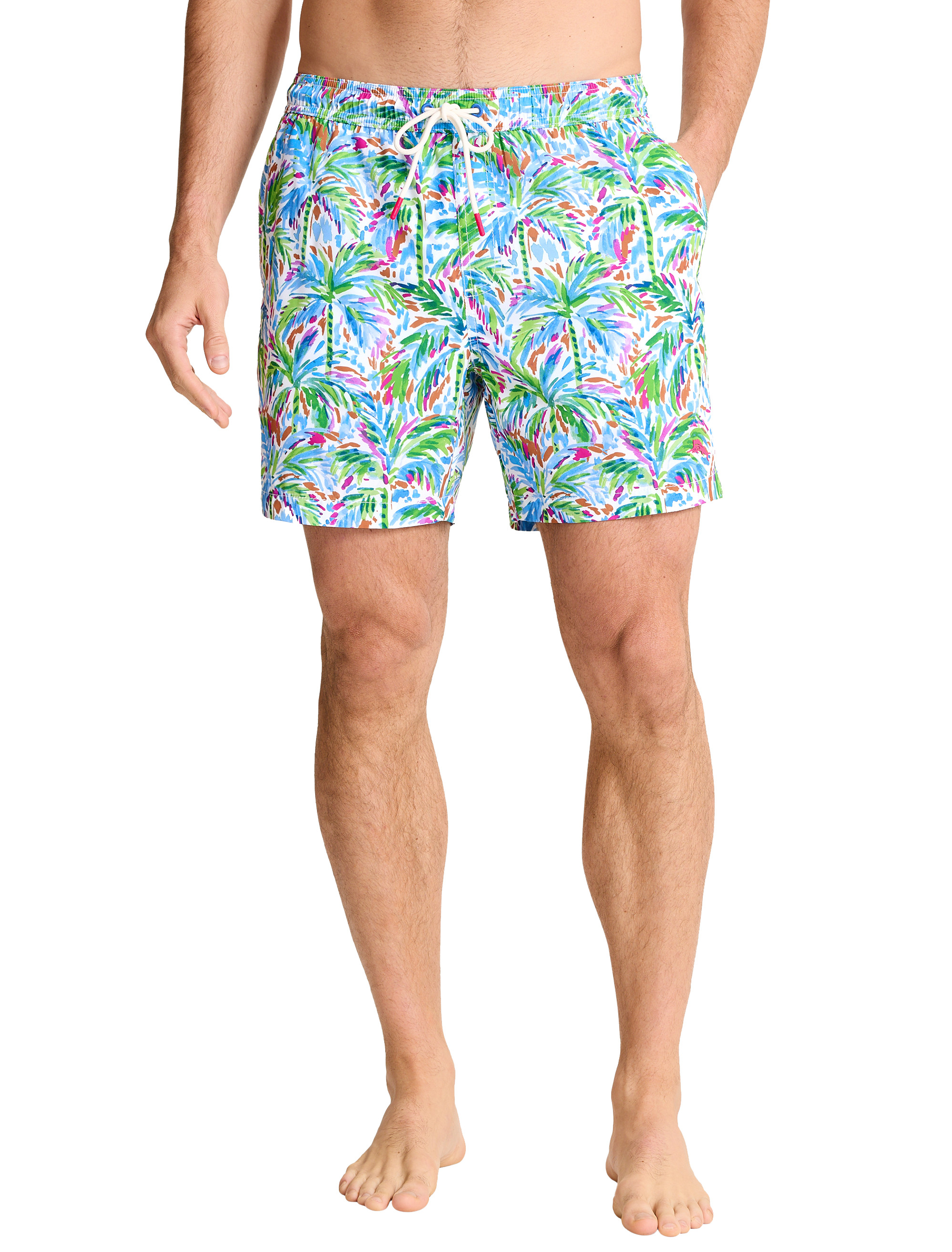 Poolside Palms Swim Trunks