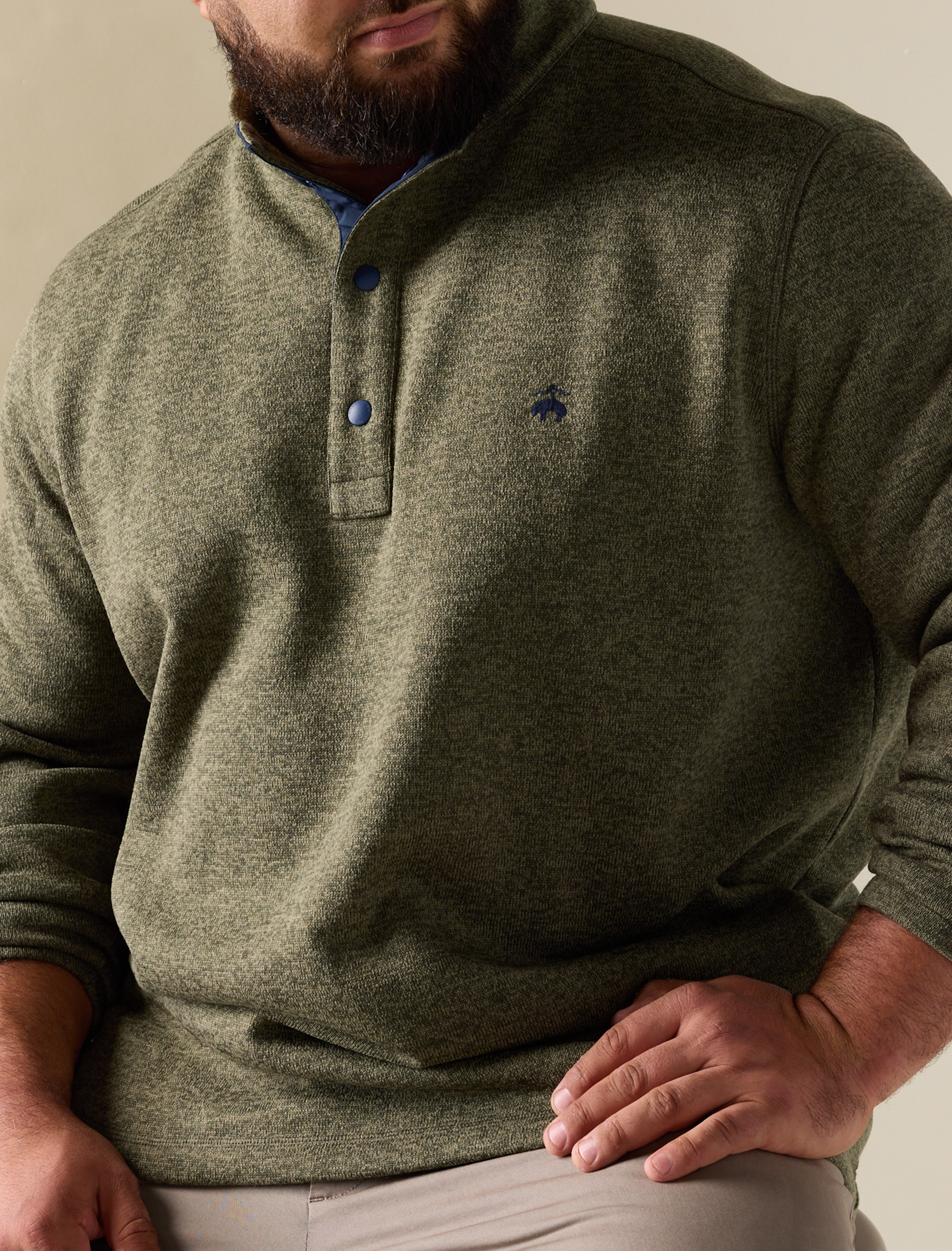 Brushed Mockneck Sweater