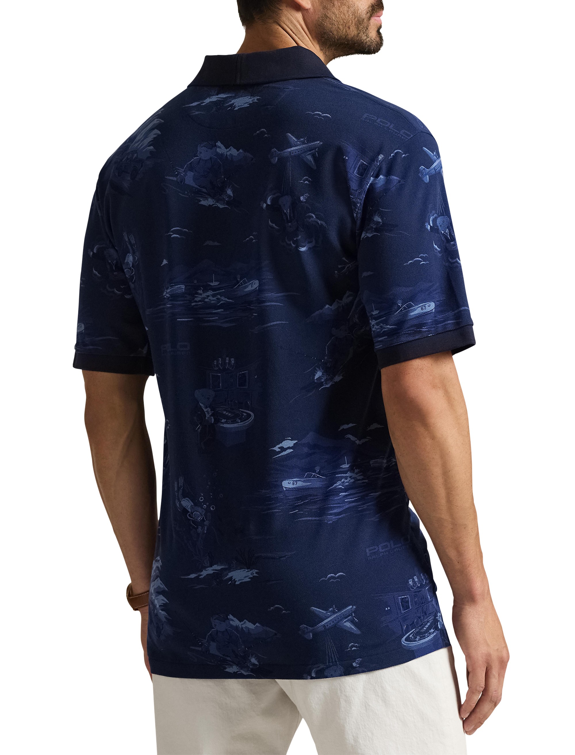Mesh Bear Polo Shirt - thumbnail 2