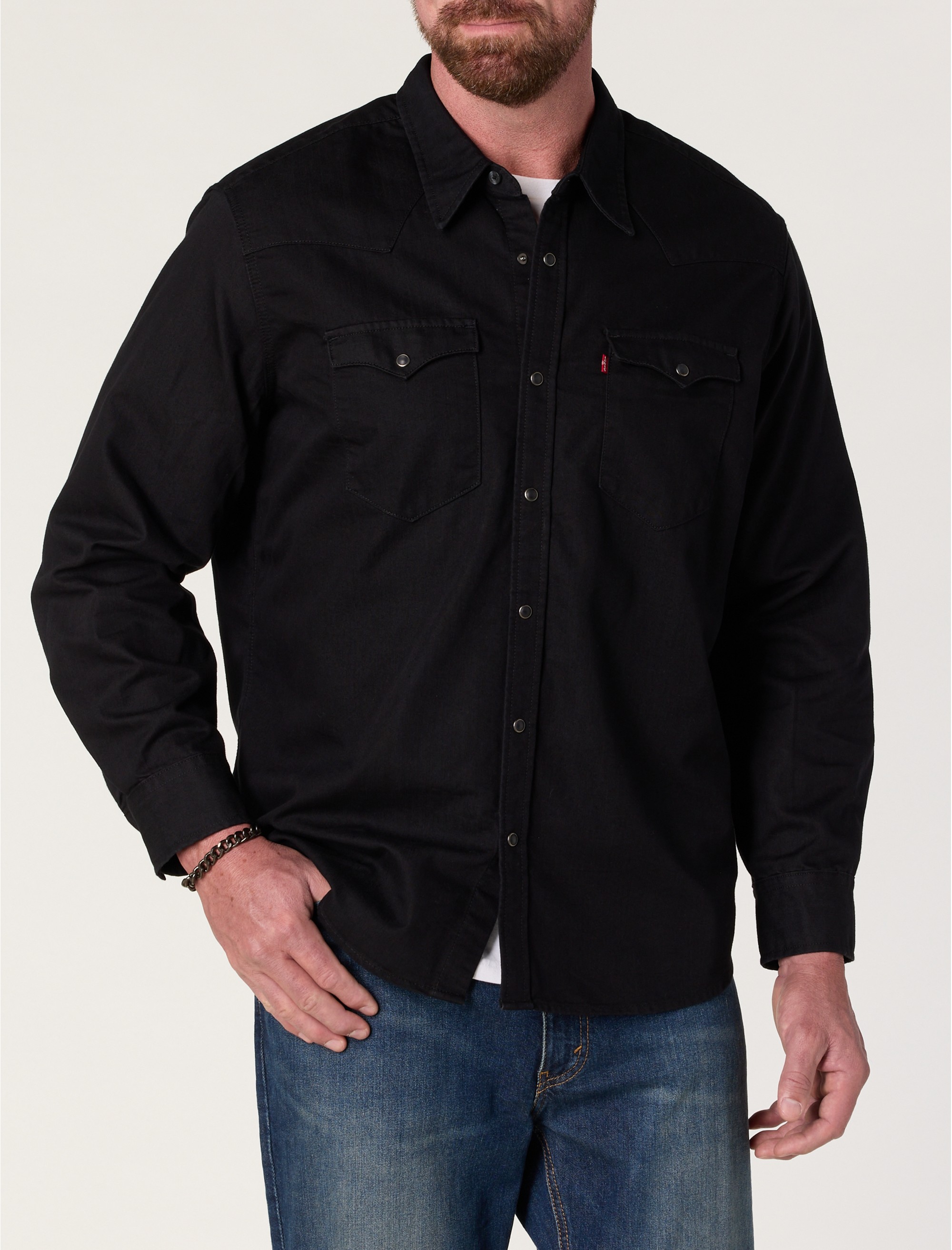 Classic Western Black Rinse Shirt - thumbnail 2