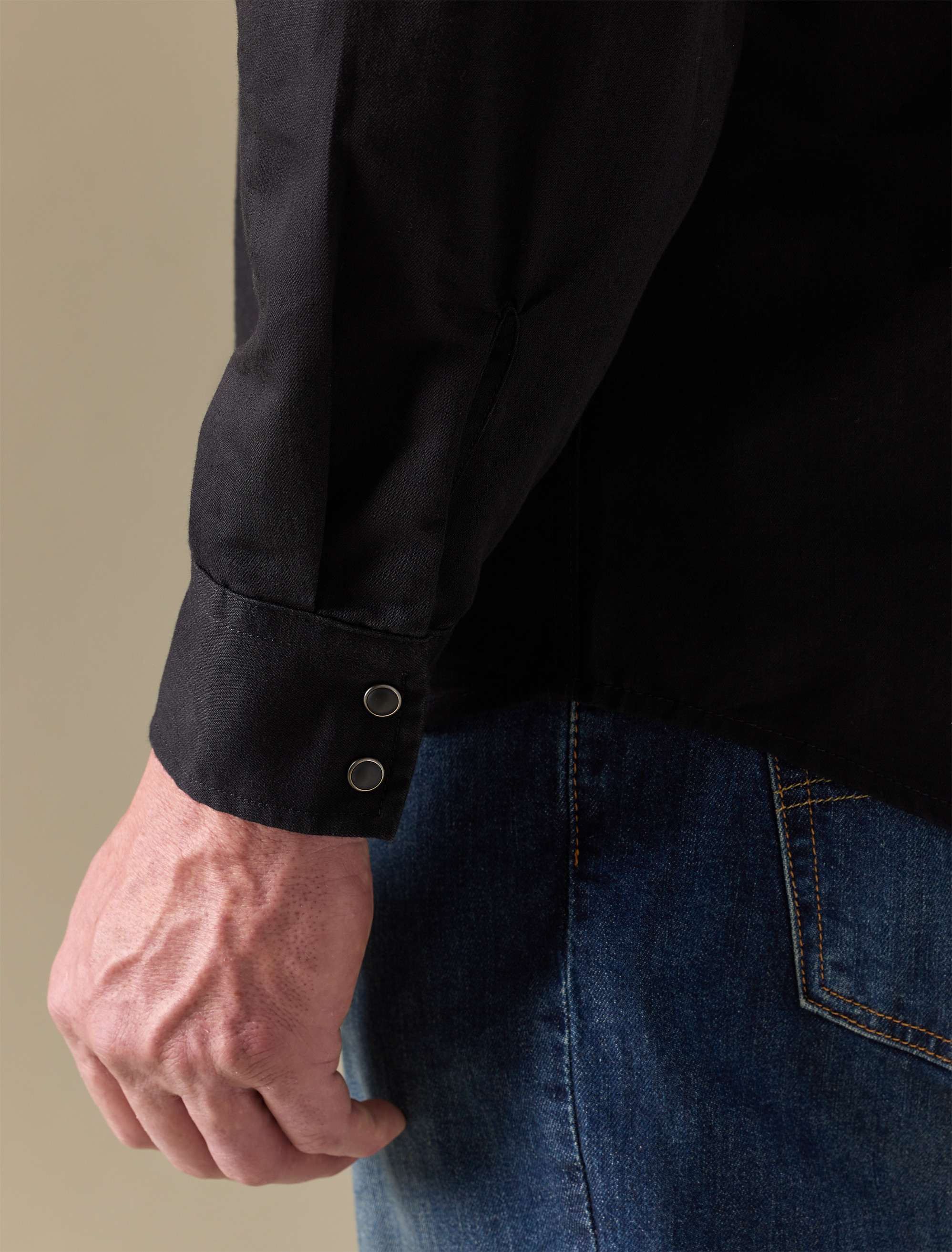 Classic Western Black Rinse Shirt