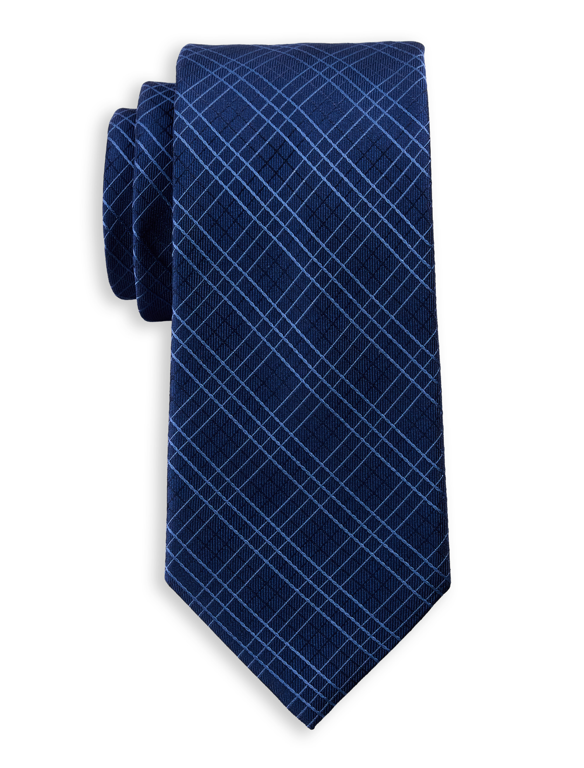 Salins Grid Patterned Tie