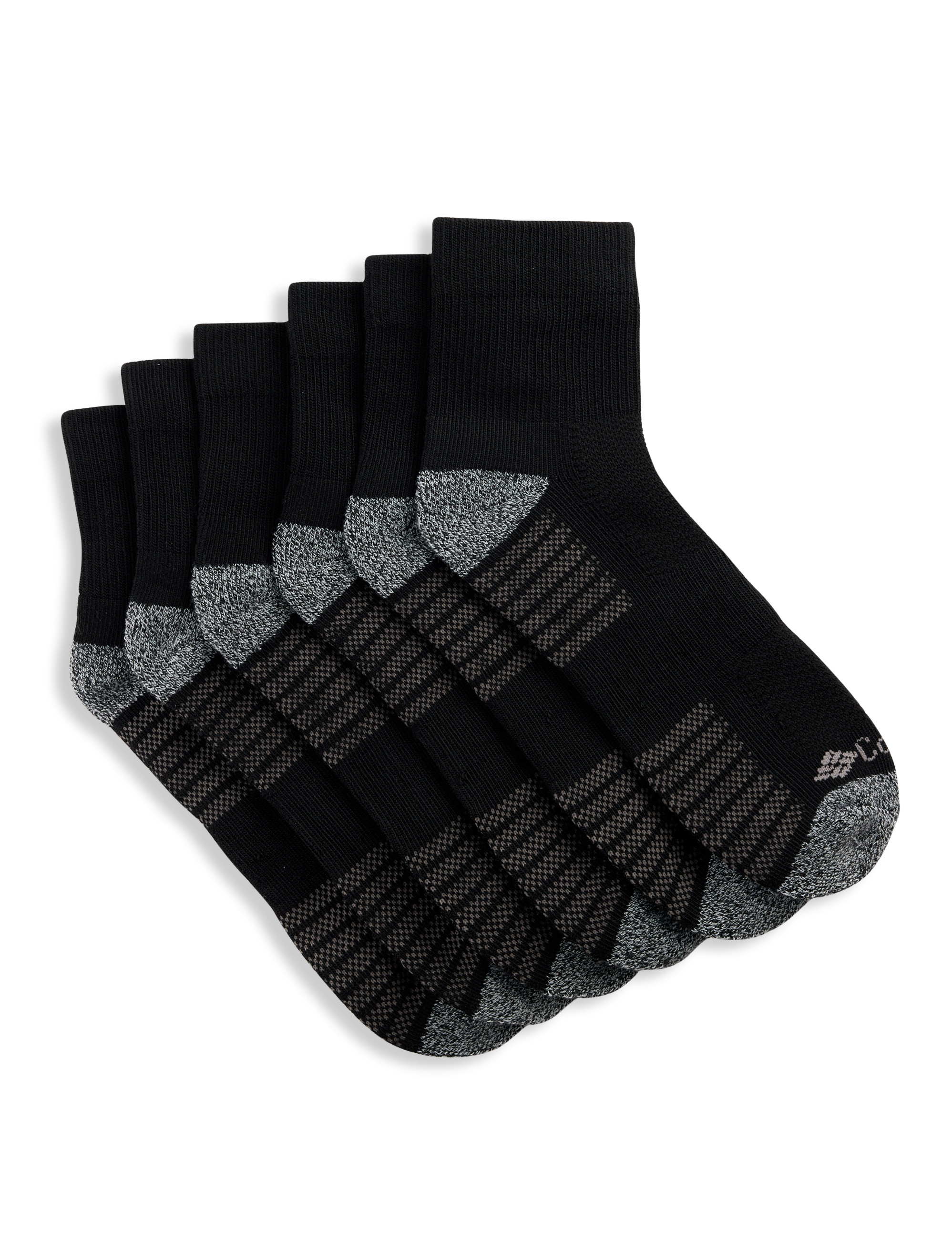 6-pk Athletic 1/4-Top Socks