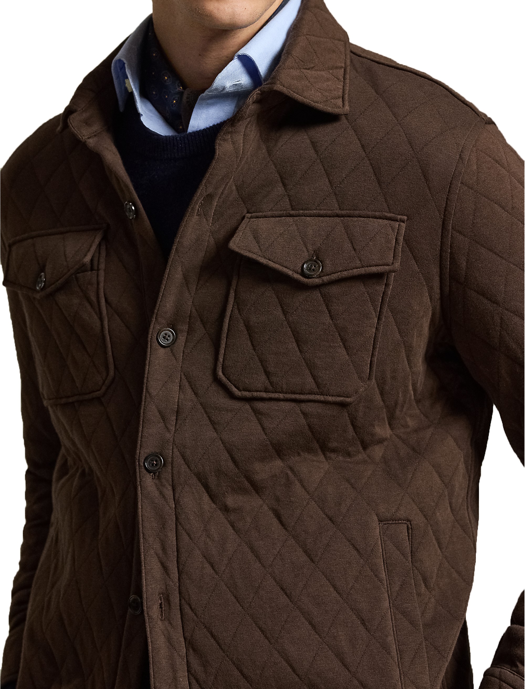 Quilted Double-Knit Jersey Overshirt - thumbnail 3