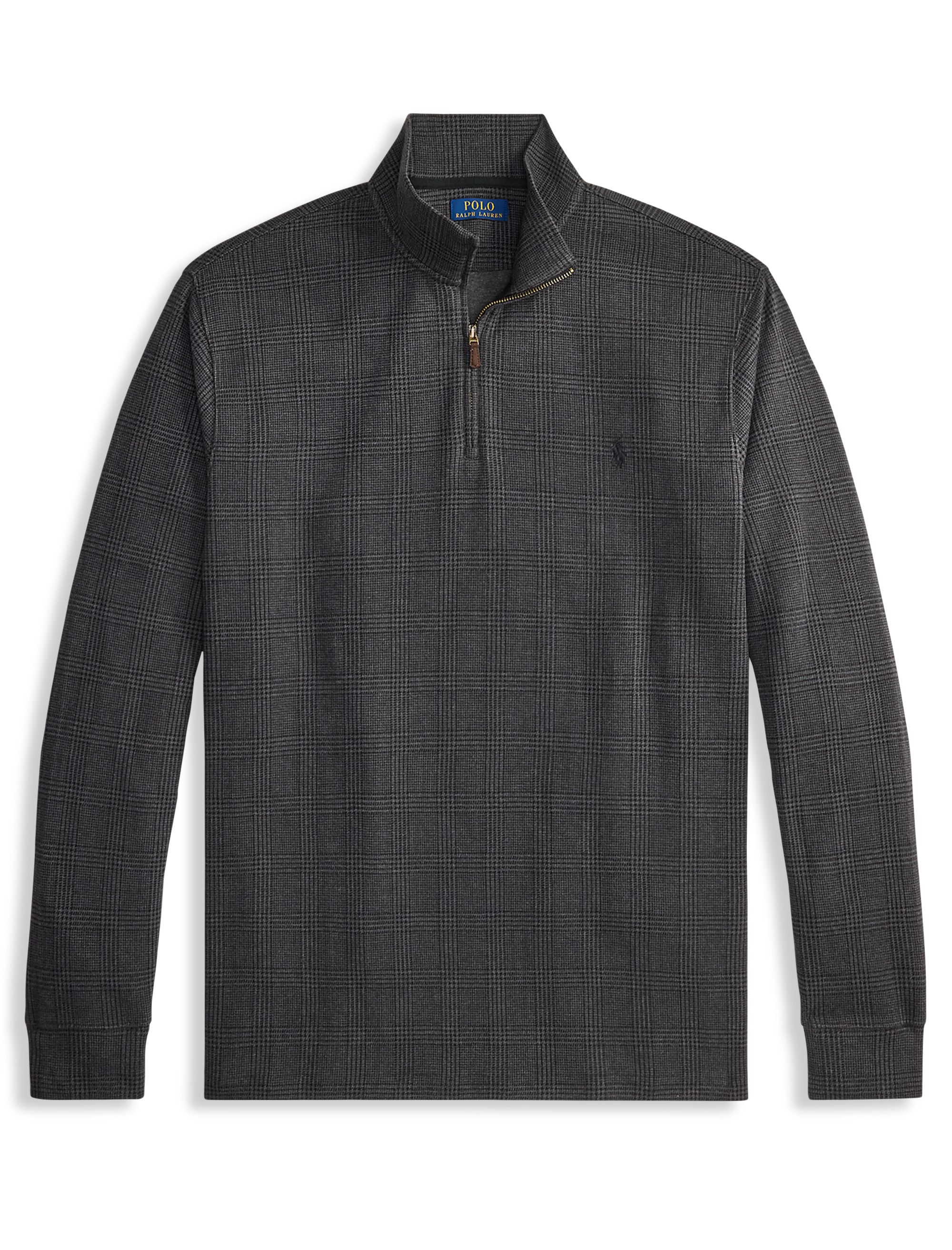 Glen Plaid Estate Ribbed 1/4-Zip Pullover - thumbnail 5