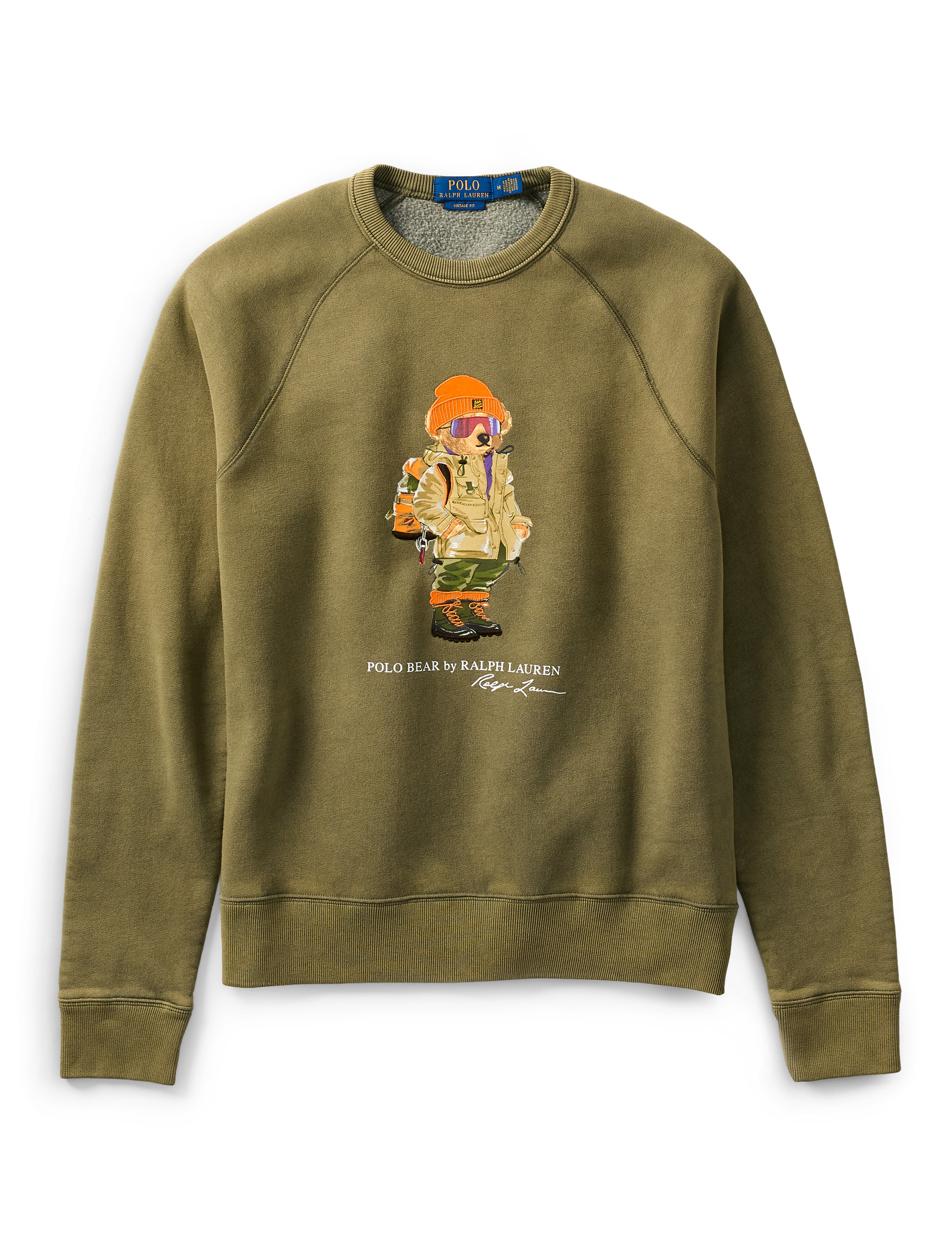 Big + Tall | Polo Ralph Lauren Red Rocks Bear Crewneck Sweatshirt | DXL