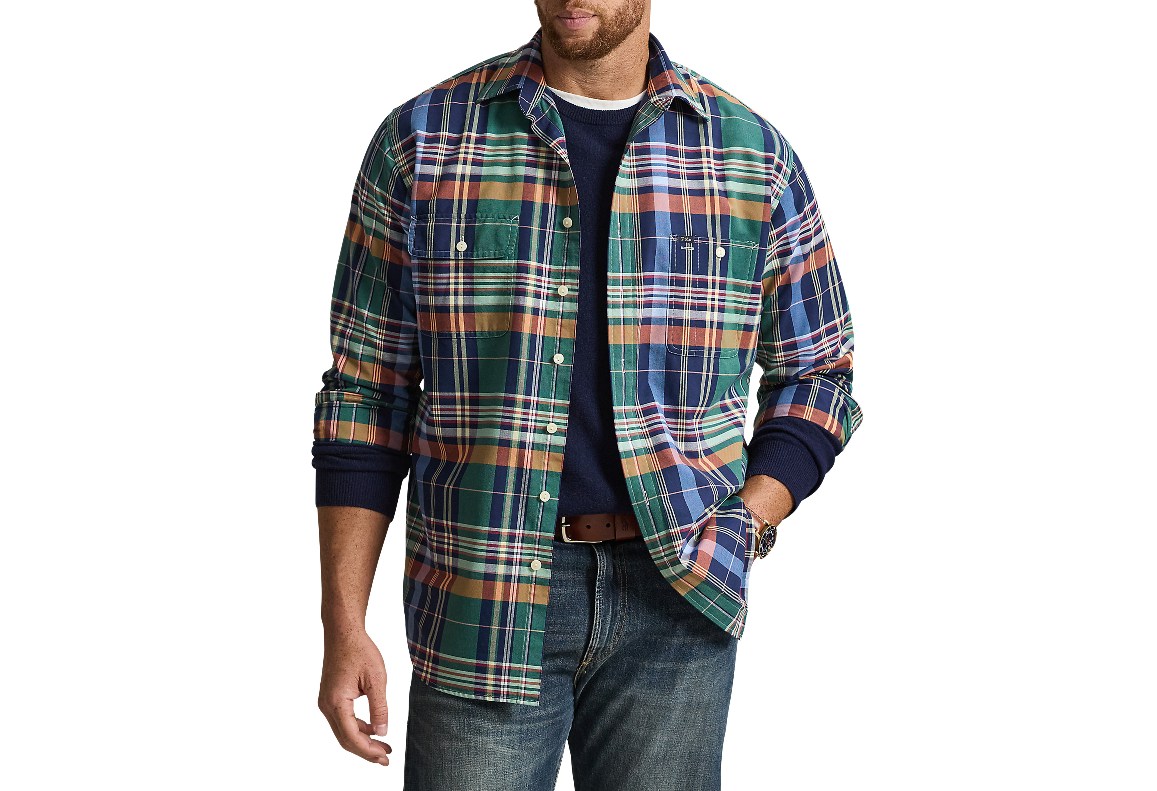 Classic Litchfield Plaid Oxford Sport Shirt