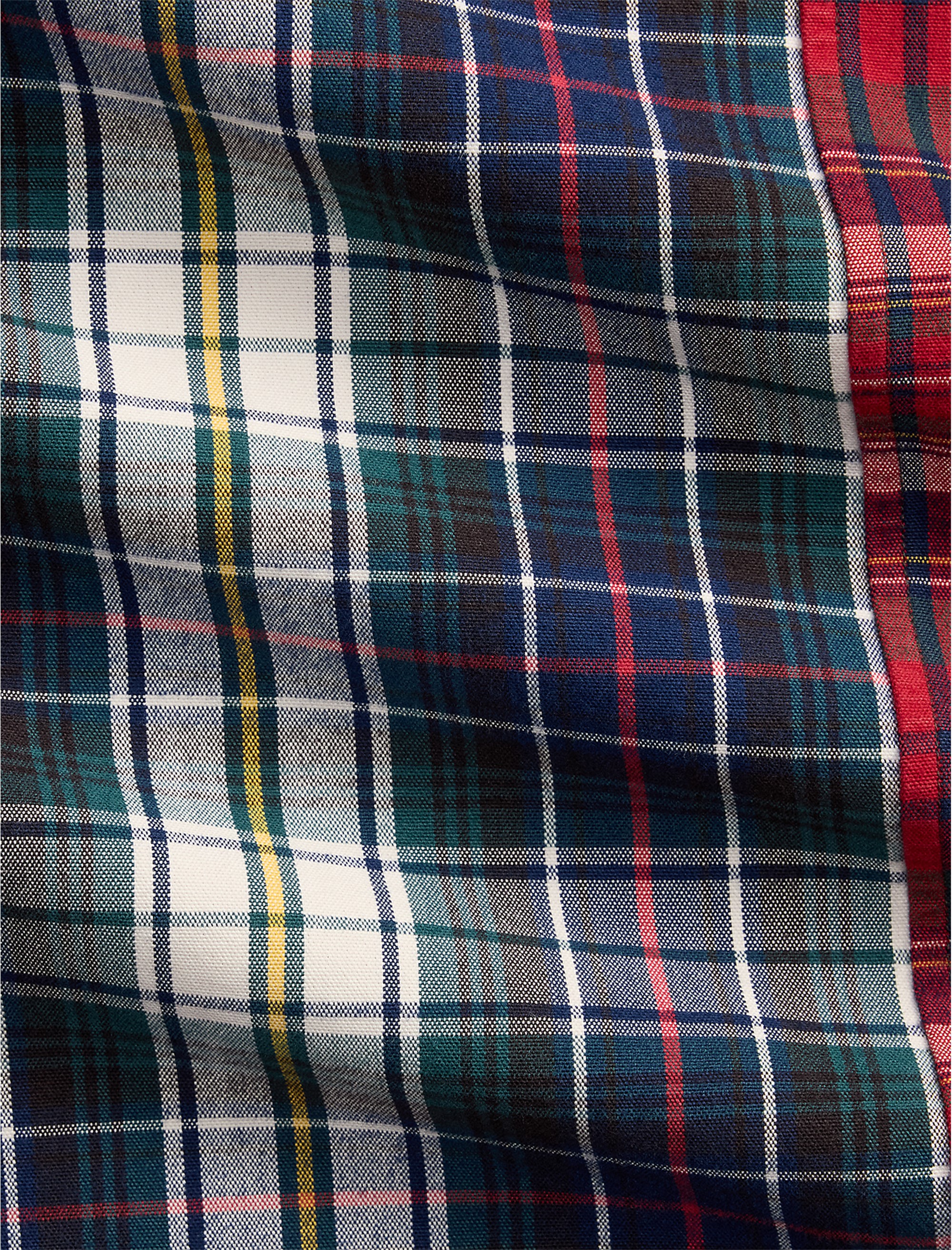 Brushed Oxford Patchwork Tartan Sport Shirt - thumbnail 5