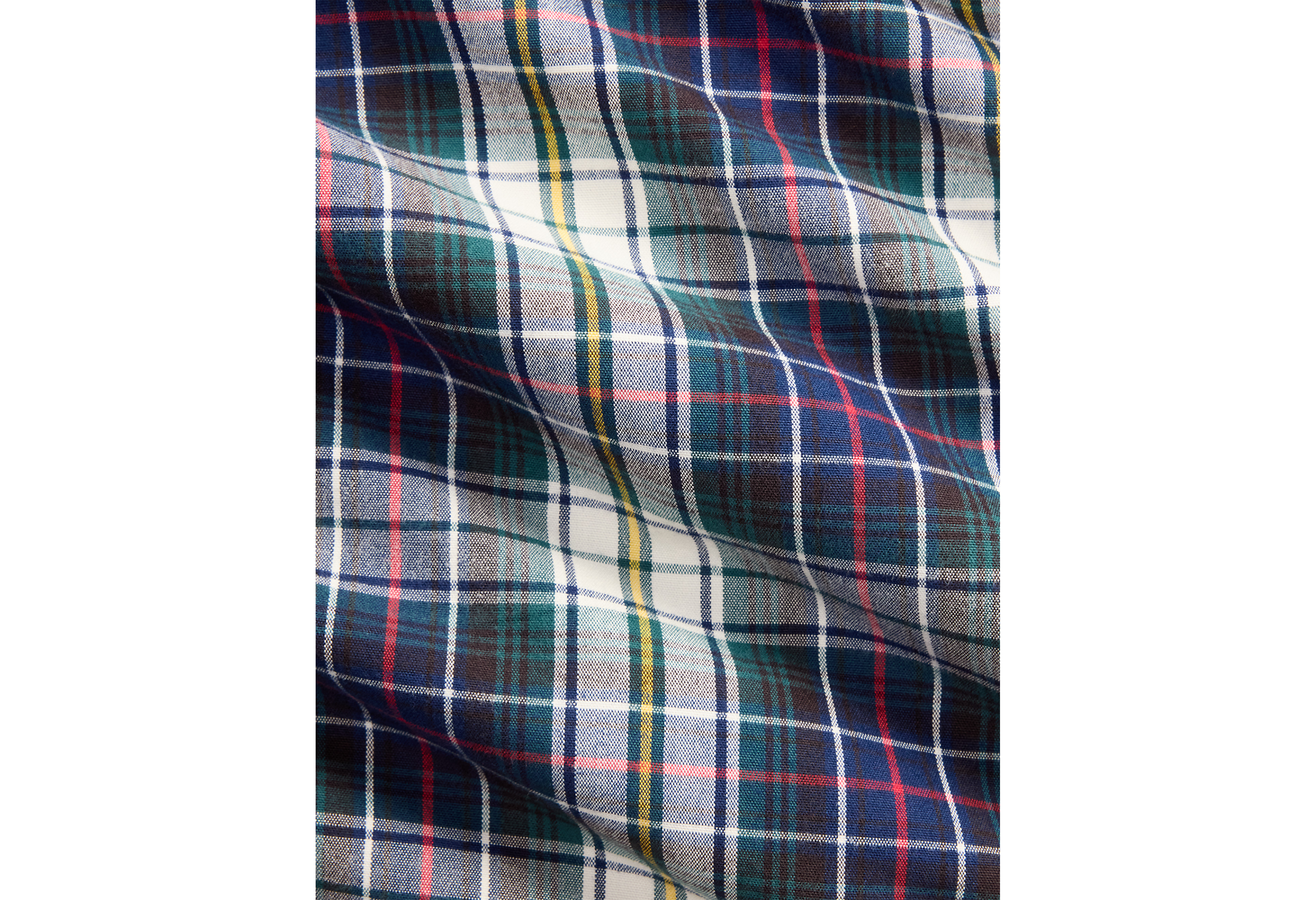 Brushed Plaid Multi Oxford Sport Shirt