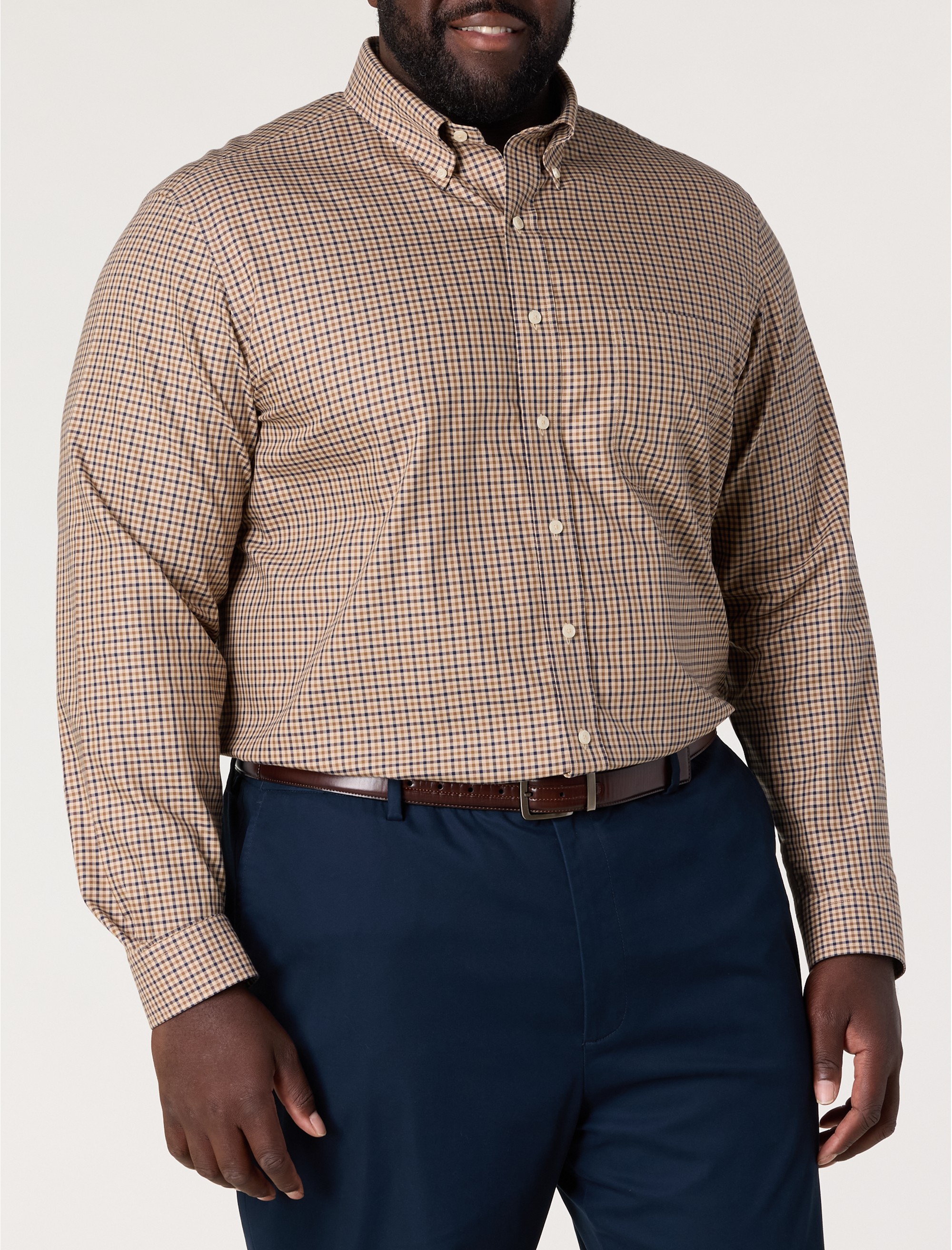 Non-Iron Fall Plaid Sport Shirt - thumbnail 2