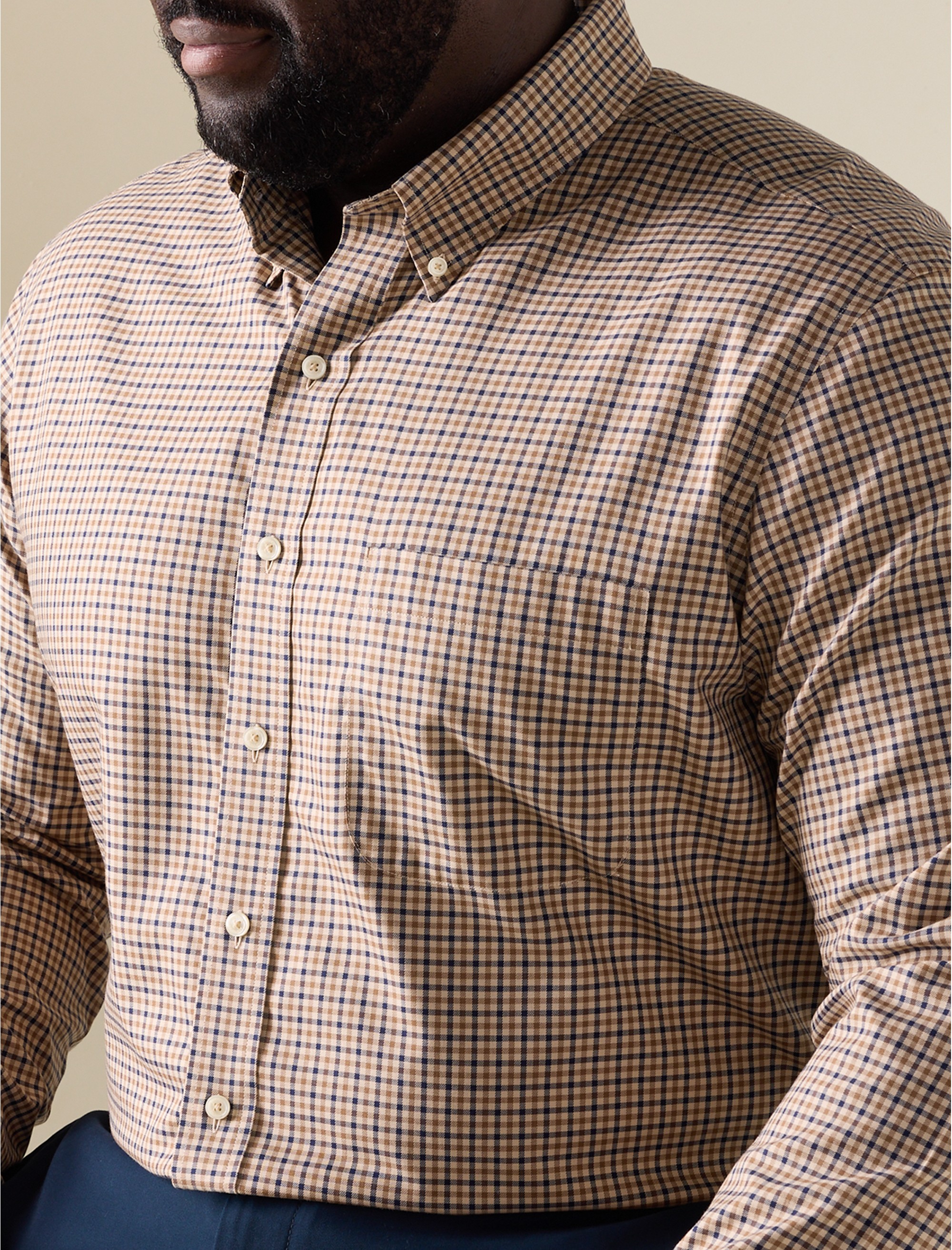Non-Iron Fall Plaid Sport Shirt - thumbnail 3
