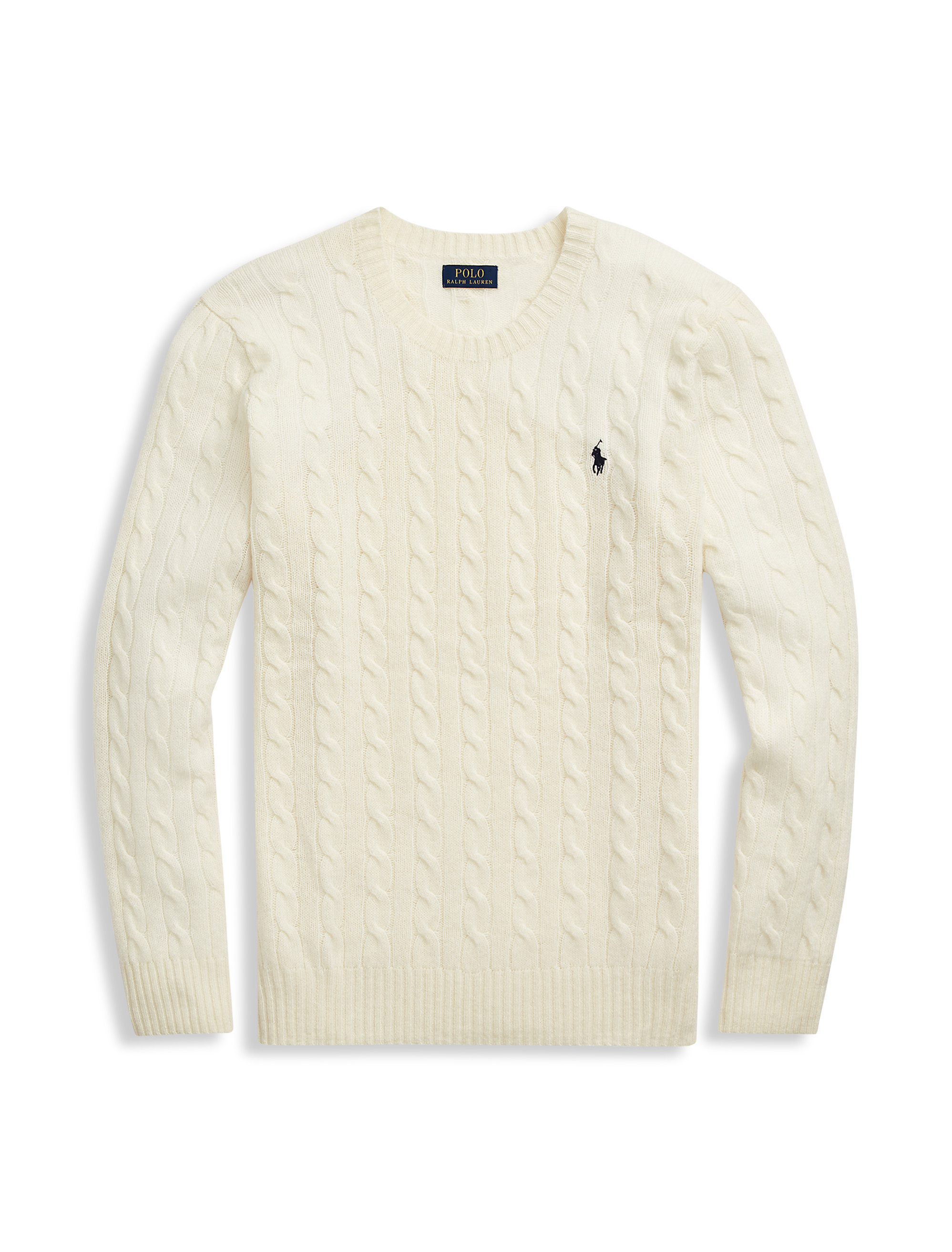Cable-Knit Crewneck Sweater