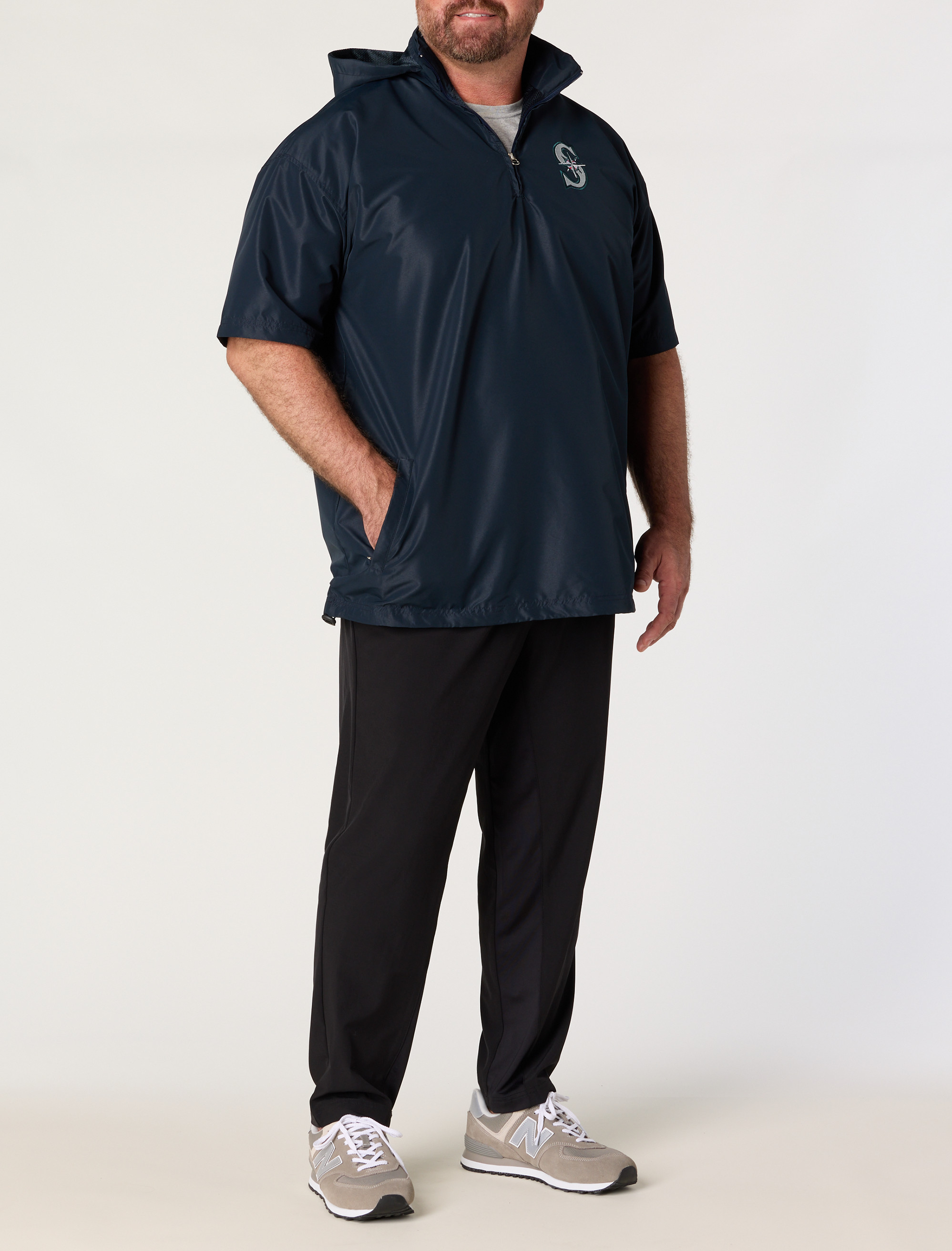 Mariners 1/4-Zip Short-Sleeve Pullover
