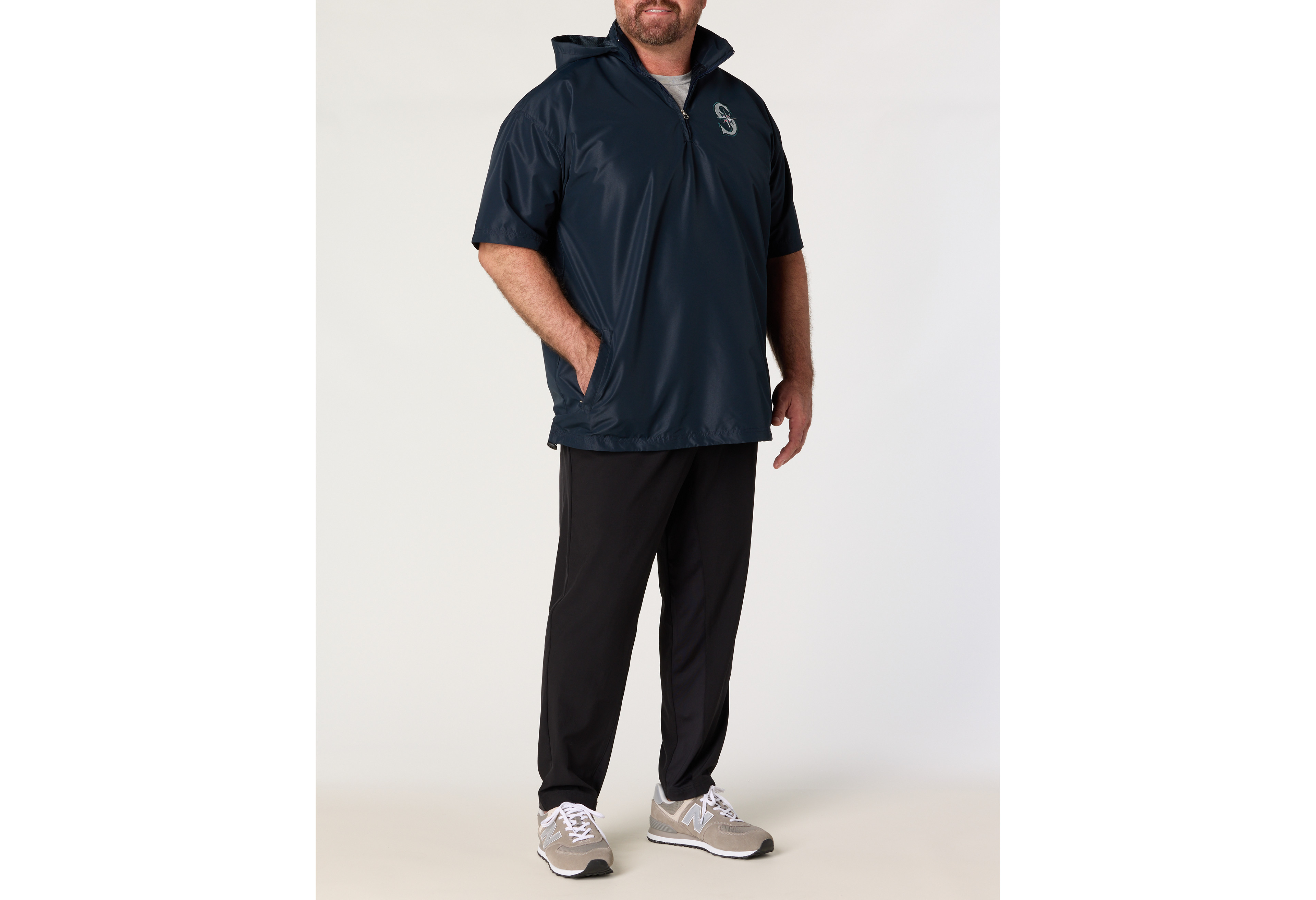 Mariners 1/4-Zip Short-Sleeve Pullover
