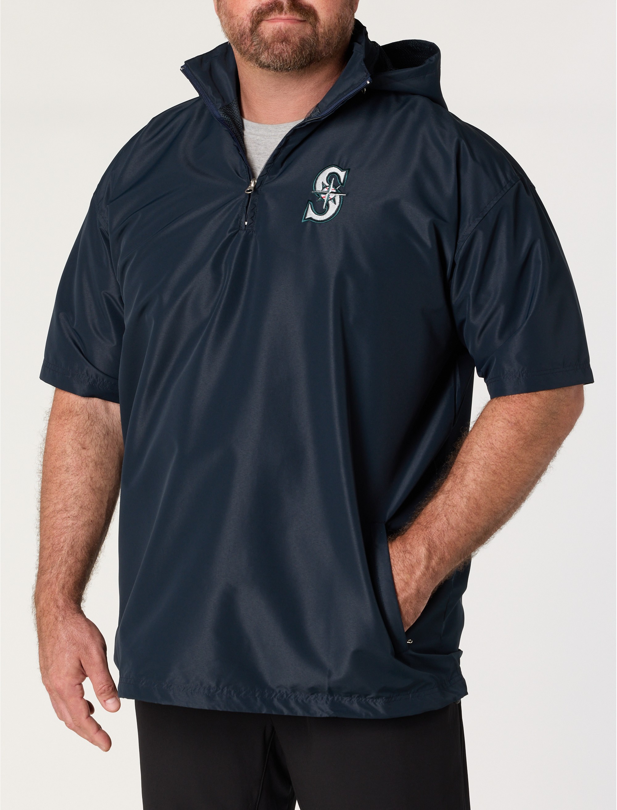 Mariners 1/4-Zip Short-Sleeve Pullover